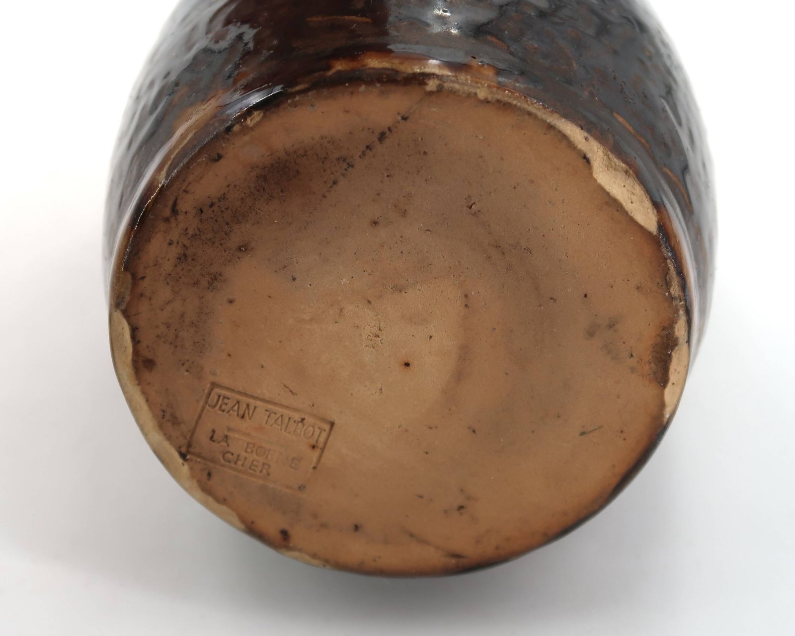 photo for sale Pichet en grès noir par Jean Talbot, La Borne Ceramics, années 1940