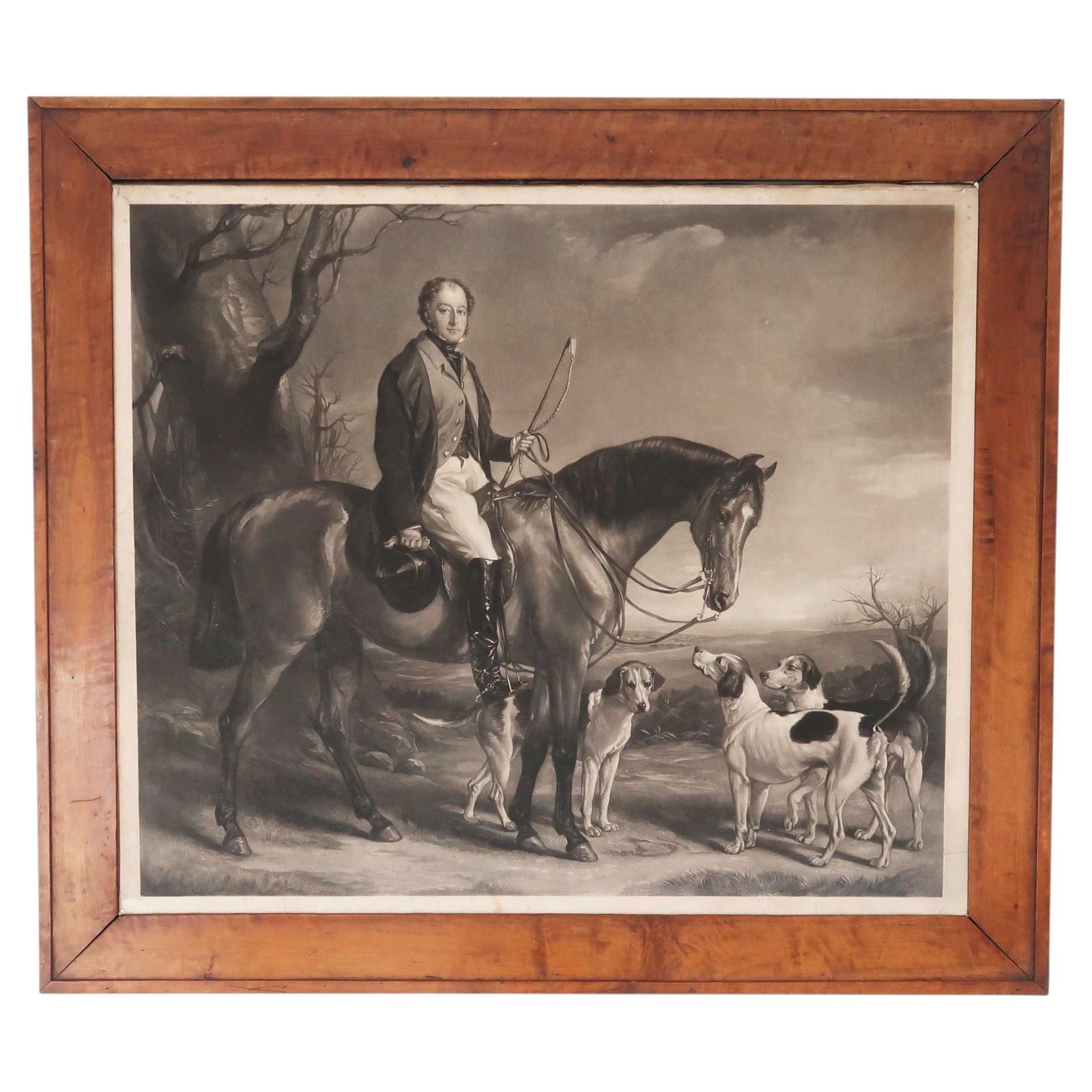 Original Antique Framed Sporting Print After Sir Francis Grant. C.1840
