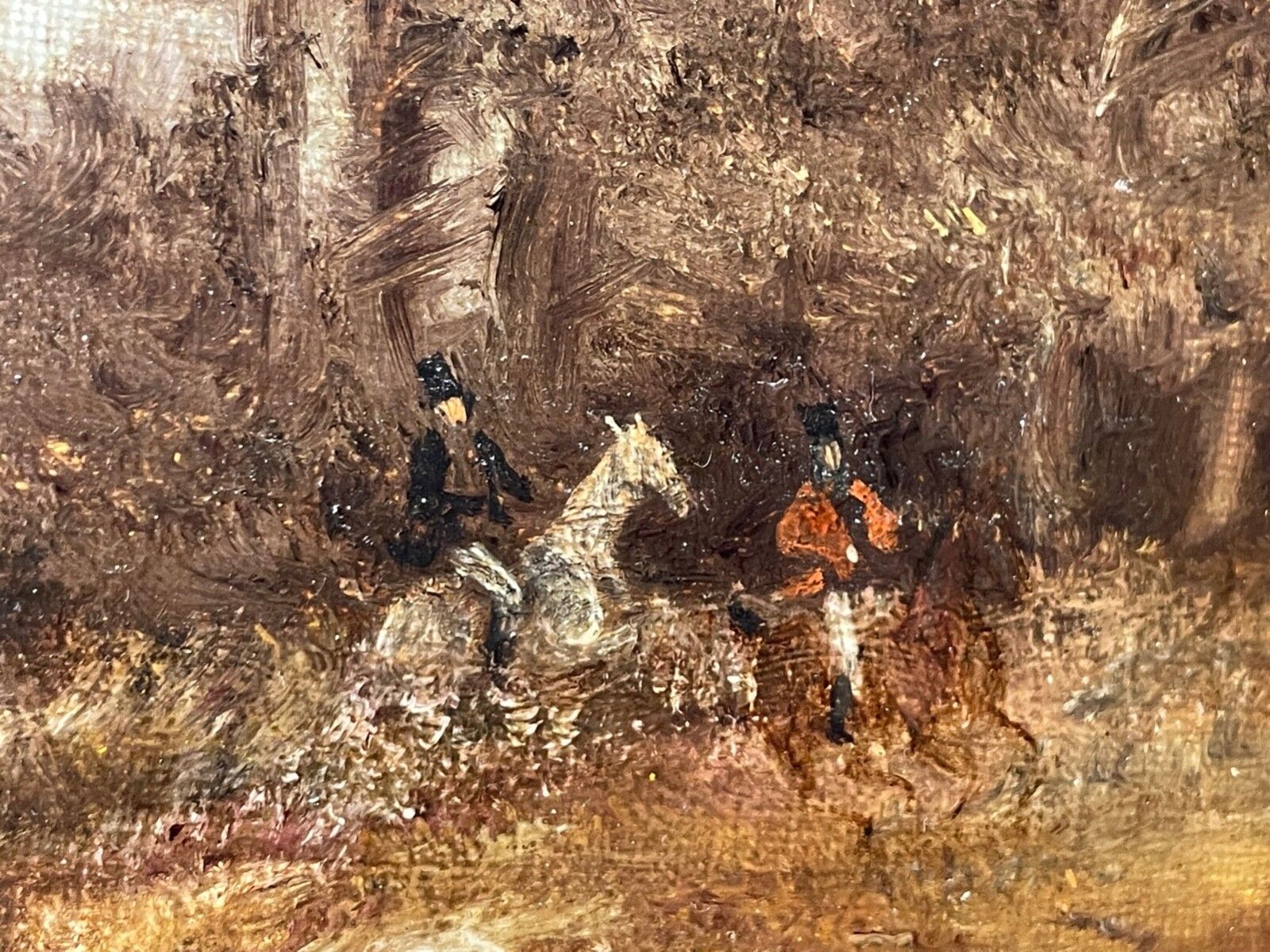15000.0 Signed Thomas Smythe Hunting Charge Grey & Chestnut Horses Large Victorian Sporting Oil Painting Framed photo