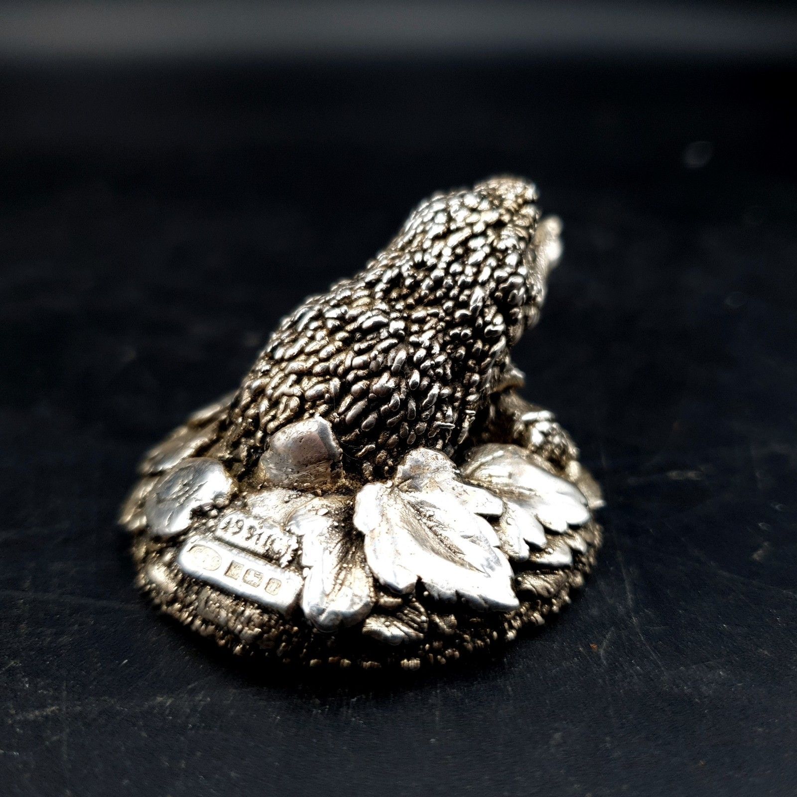 Country Artists Sterling Silver Filled Hedgehog Hallmarked Birmingham 1994 photo Kunst