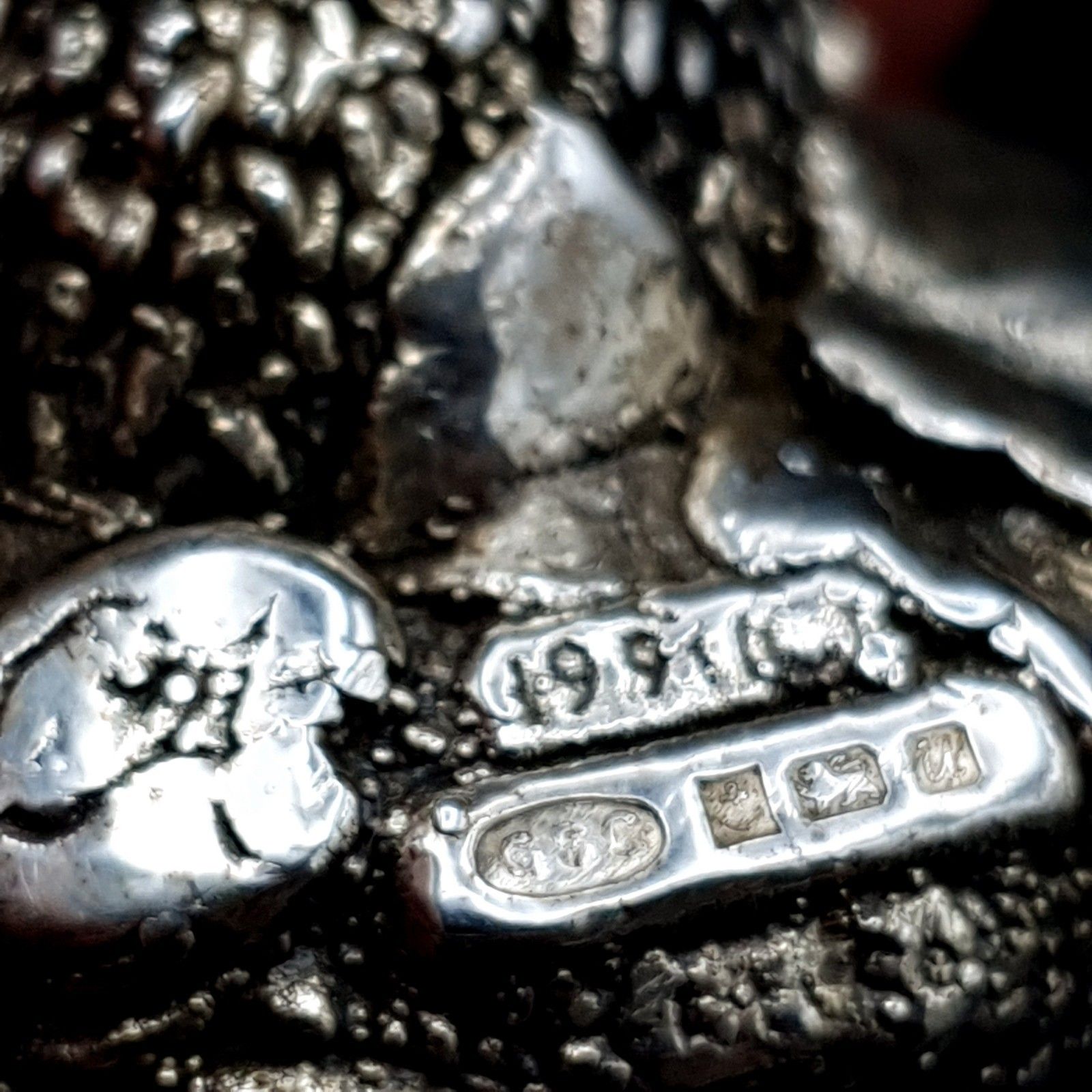 photo furniture Country Artists Sterling Silver Filled Hedgehog Hallmarked Birmingham 1994