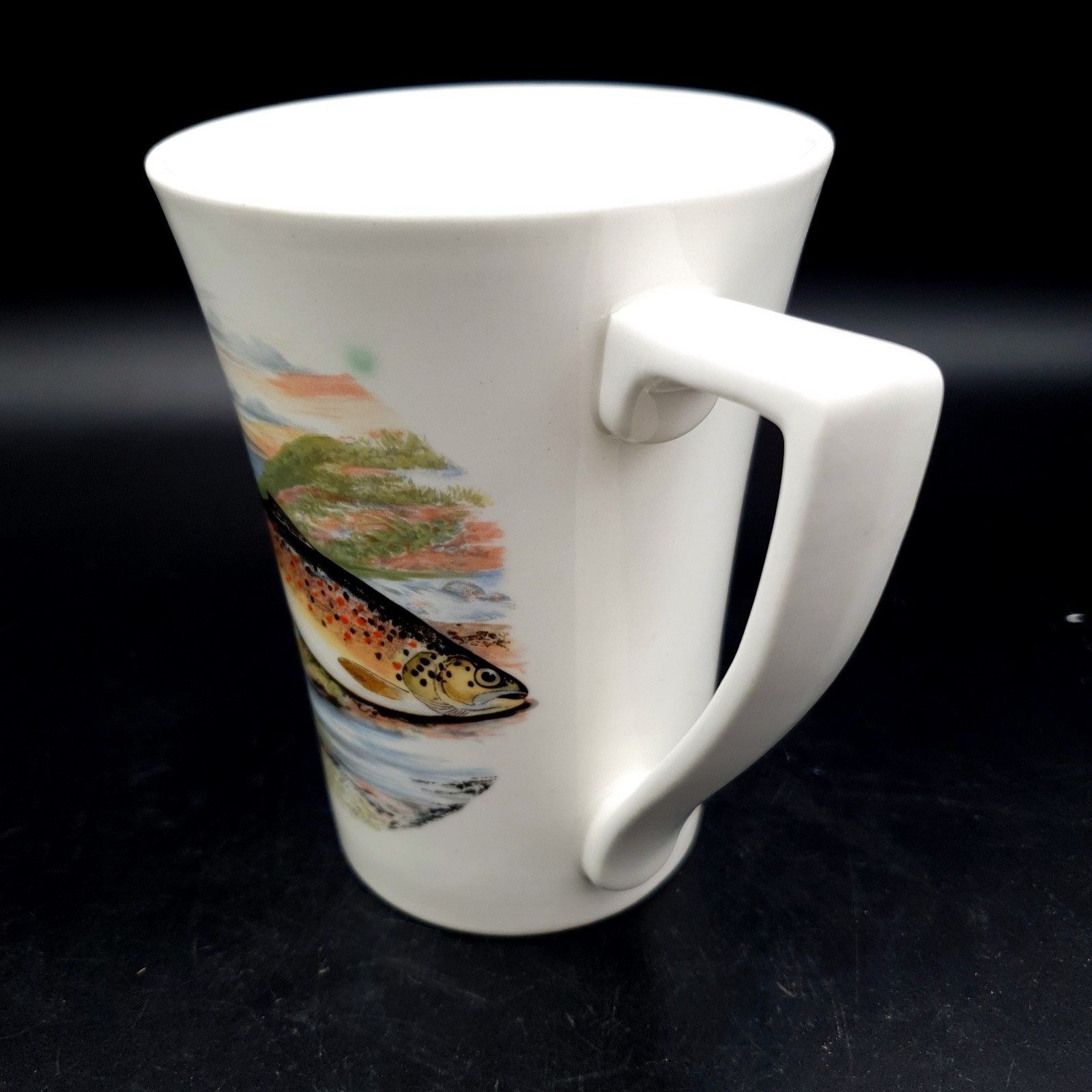 Portmeirion Compleat Angler Fern Trout Gillaroo No. 4 Mug 1981+ Scarce Fishing photo Woonaccessoires