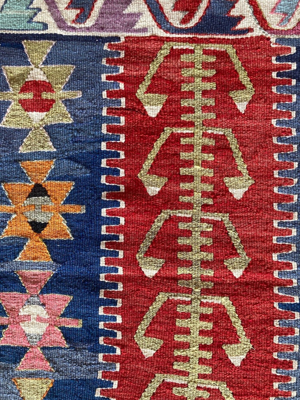330.0 Vintage Anatolian Kilim 1.08m X 0.86m photo