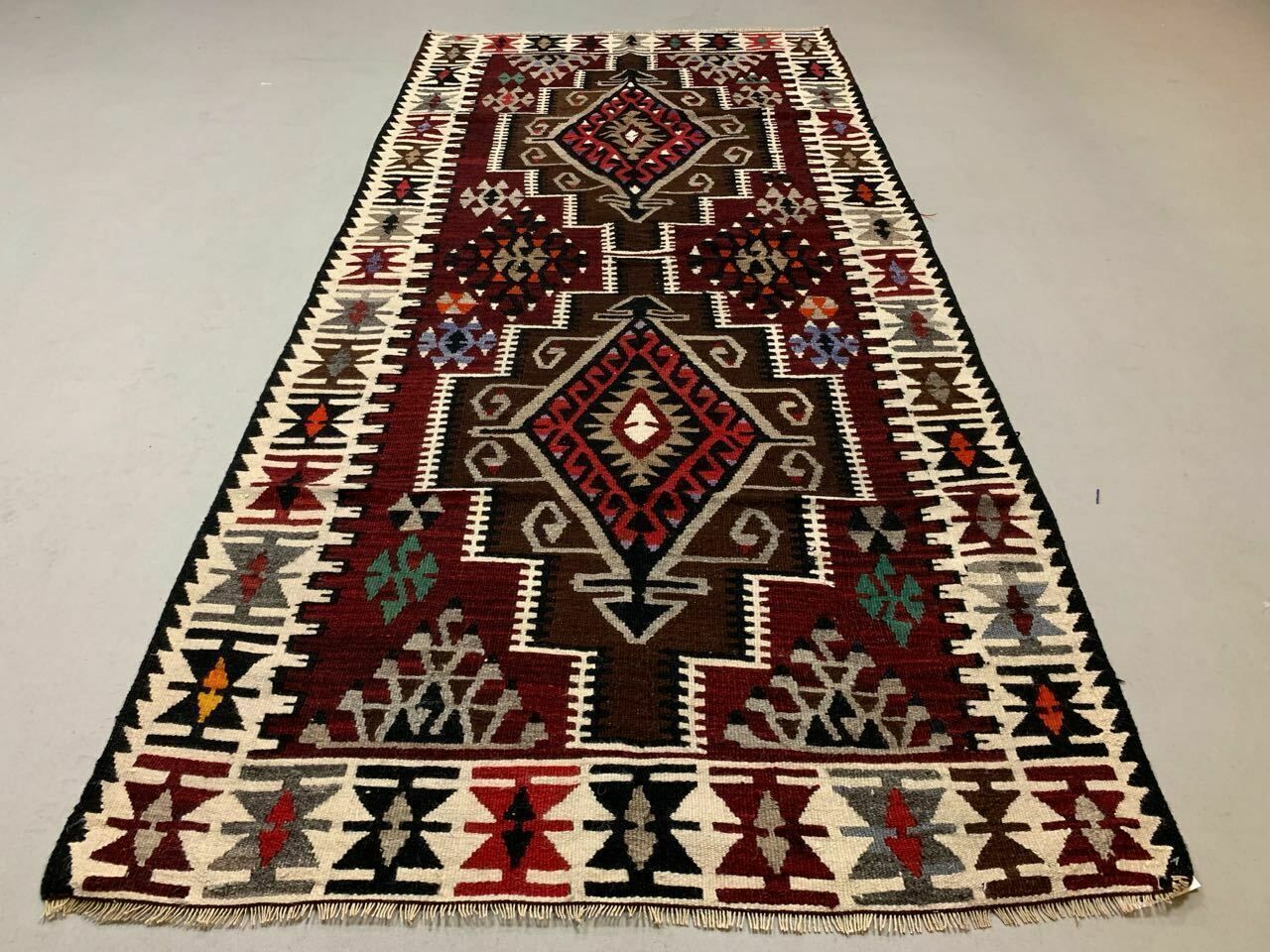 Vintage Turkish Kilim Kelim Rug 230x113cm Shabby, Country Home, Boho Medium