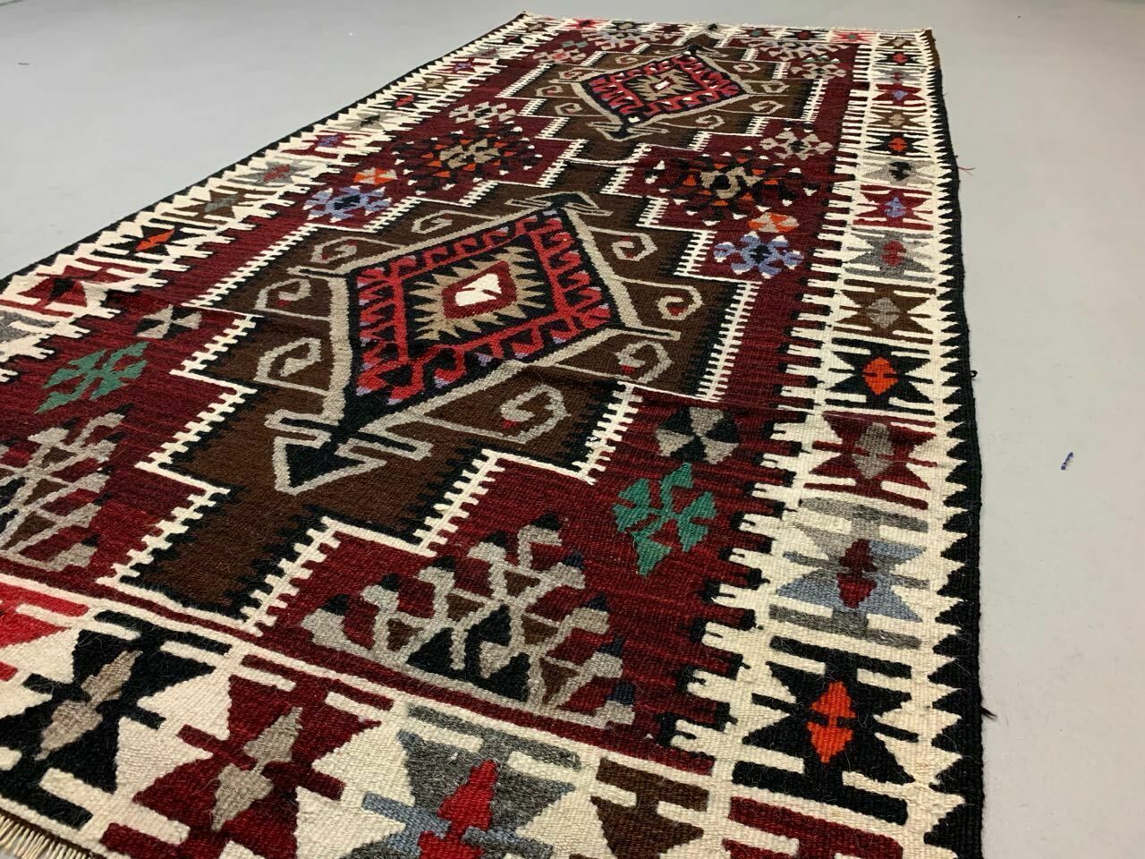 Vintage Turkish Kilim Kelim Rug 230x113cm Shabby, Country Home, Boho Medium photo buy