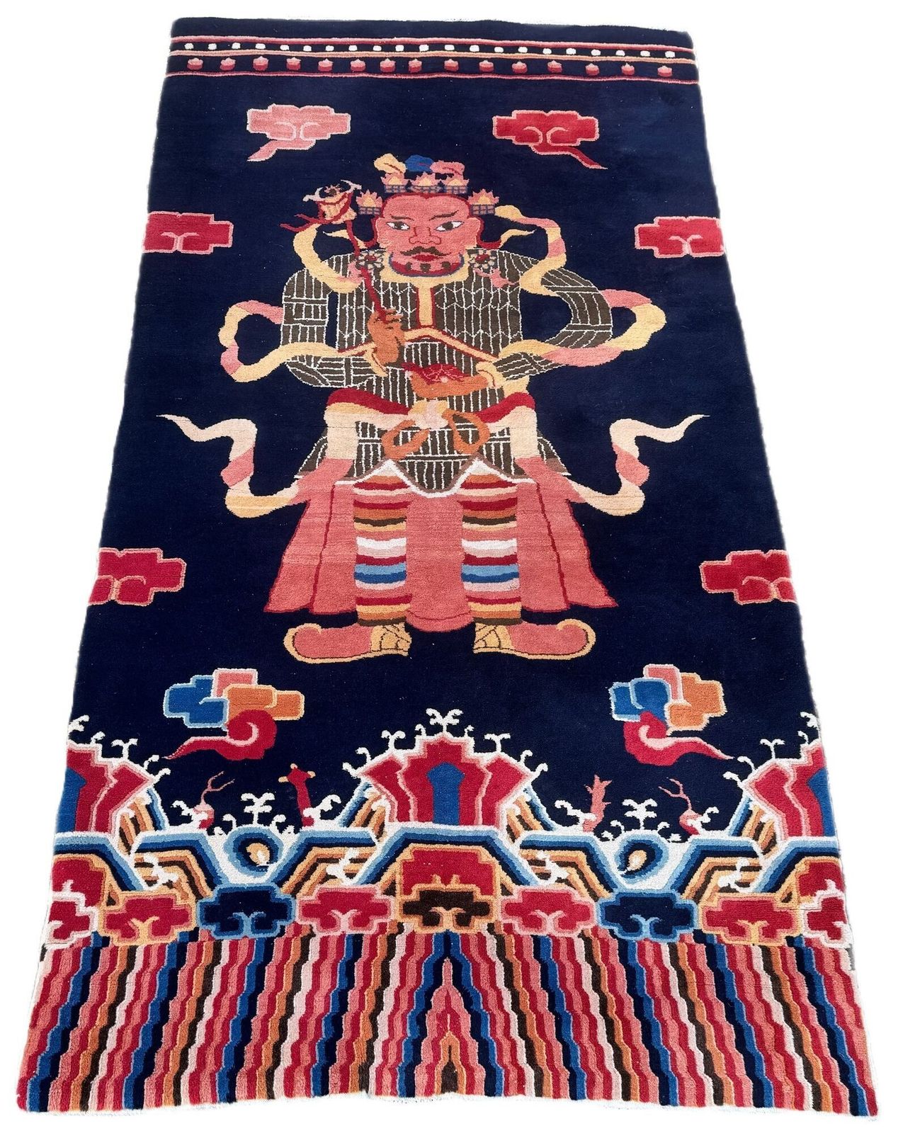 Vintage Chinese Peking Rug 2.43m X 1.27m photo furniture
