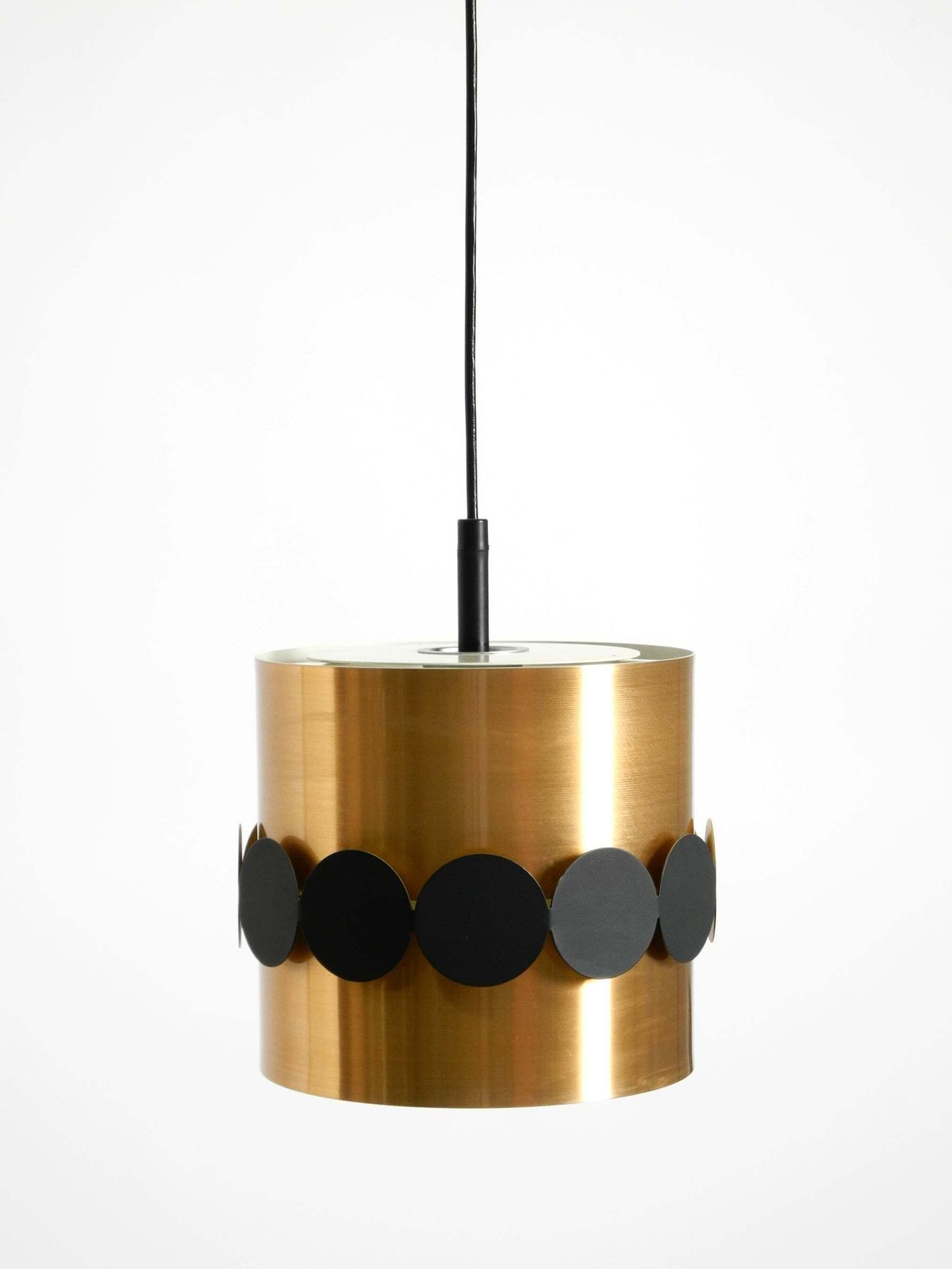 Suspension mid-century années 1960 par Doria, en aluminium anodisé cuivré photo 622.0