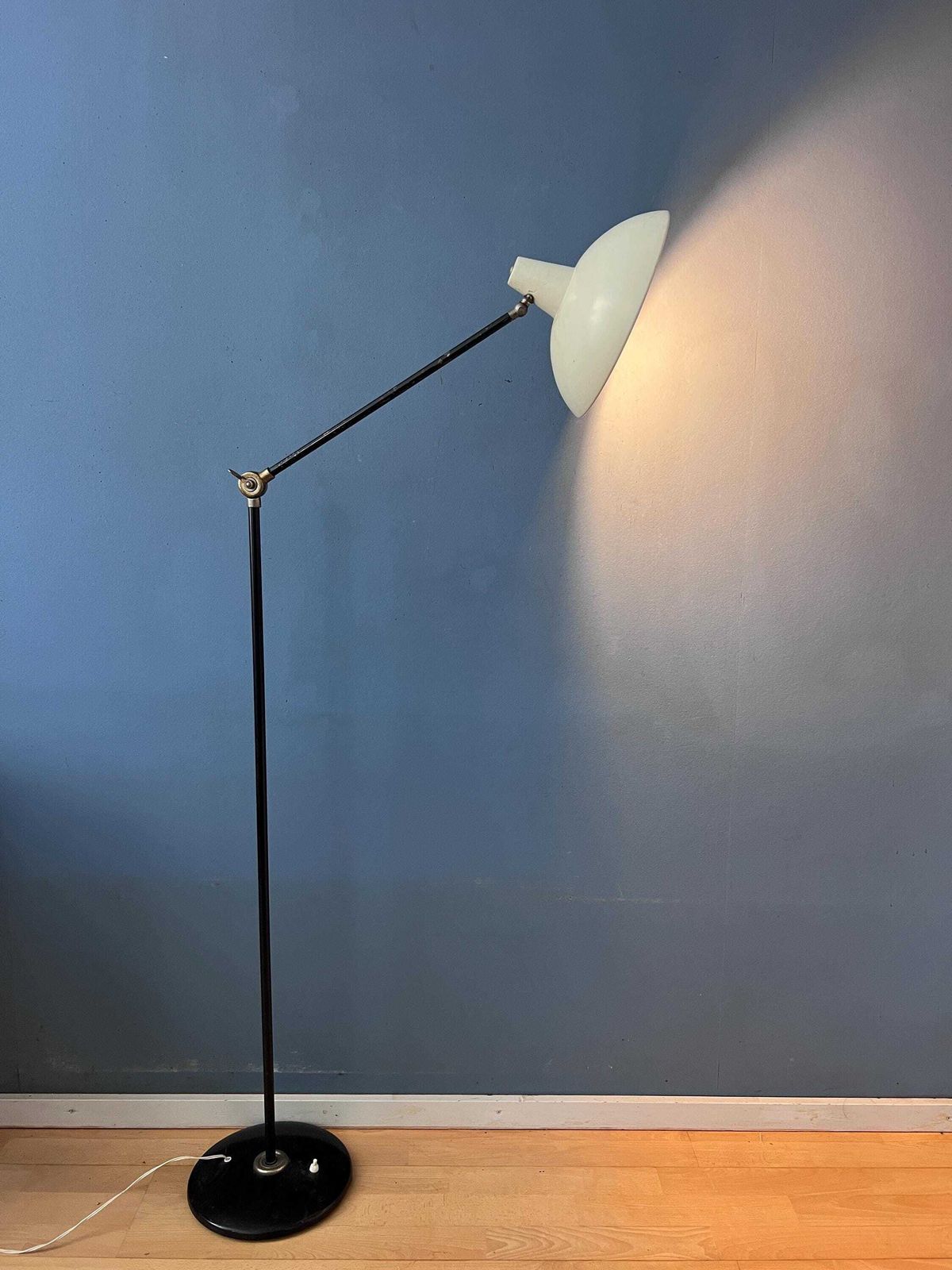 White Vintage Anvia Floor Lamp By J.J.M. Hoogervorst