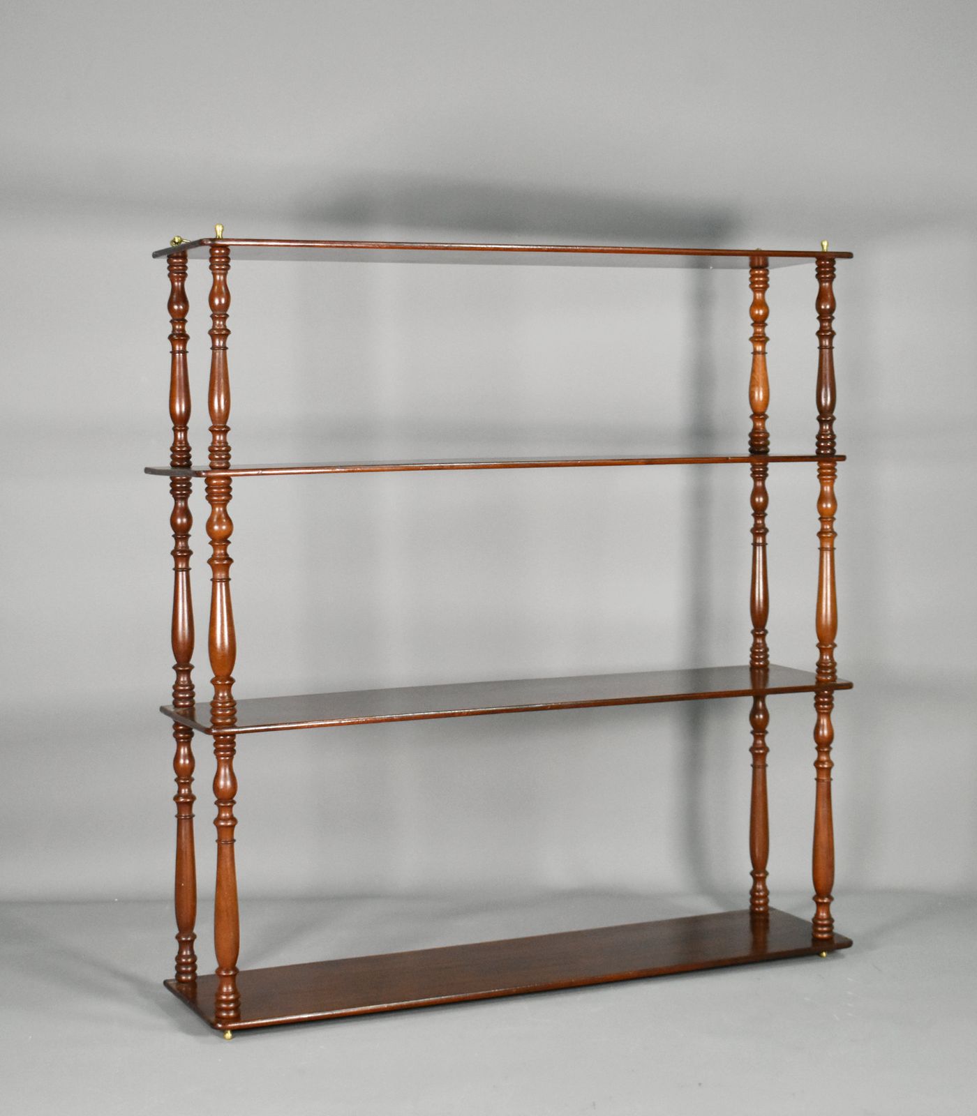 French Mahogany Wall Shelf / Etagère, Napoleon III, 19th Century photo furniture