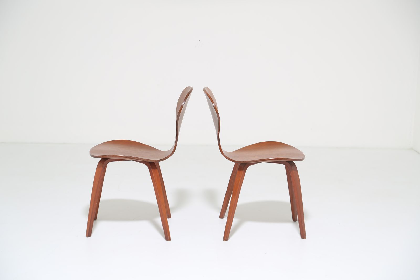 photo for sale Mid-Century Modern walnootfineer zijstoel toegeschreven aan Norman Cherner voor Plycraft, jaren 1960