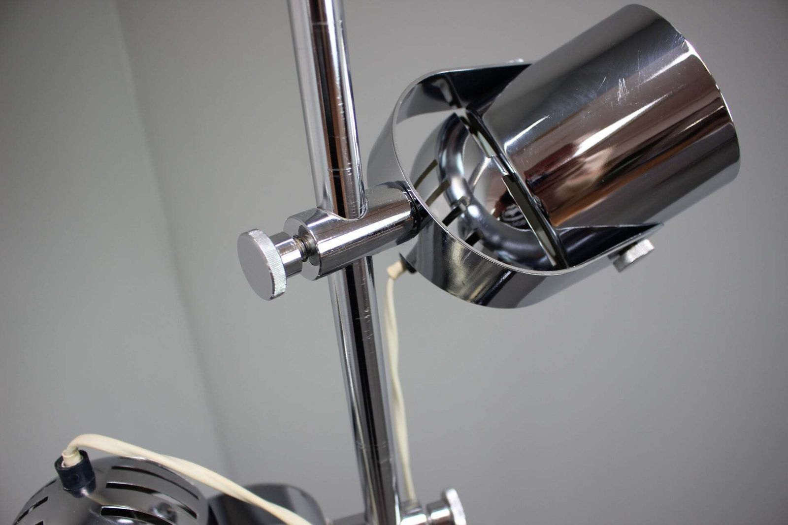 Stanislav Indra Chrome Adjustable Double Spotlight Floor Lamp, Czechoslovakia photo 542.0