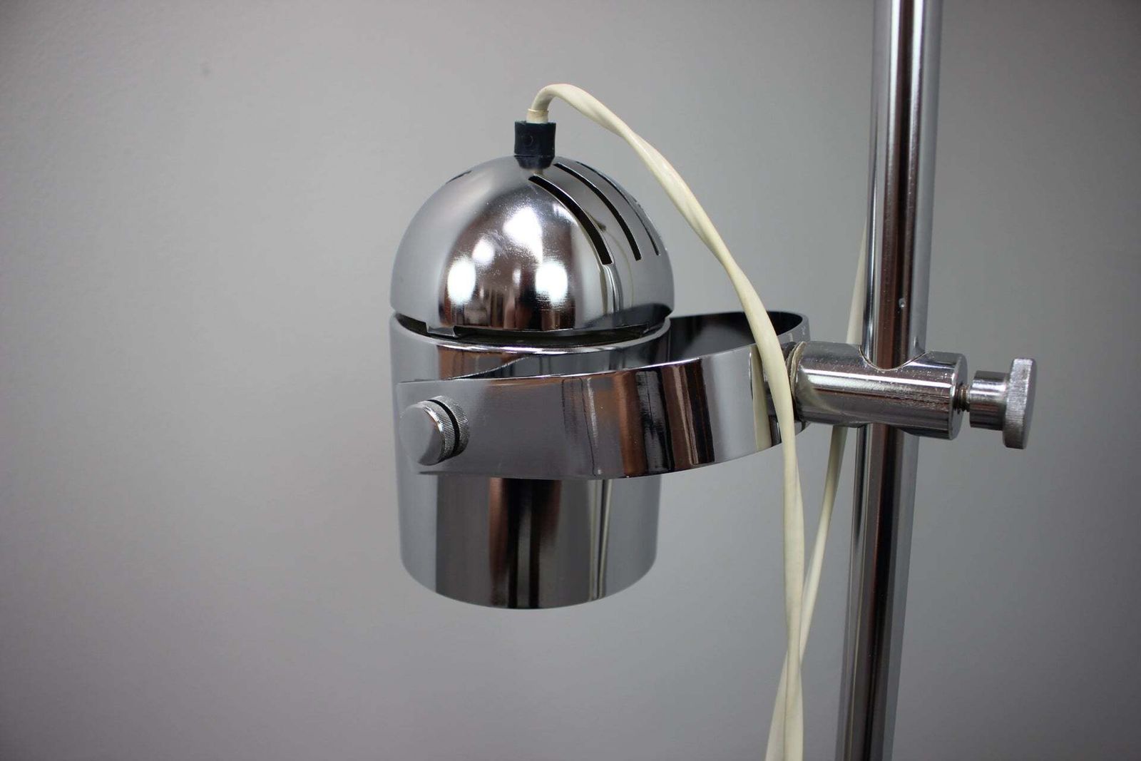 Stanislav Indra Chromen Verstelbare Dubbele Spotlight Vloerlamp, Tsjecho-Slowakije photo buy