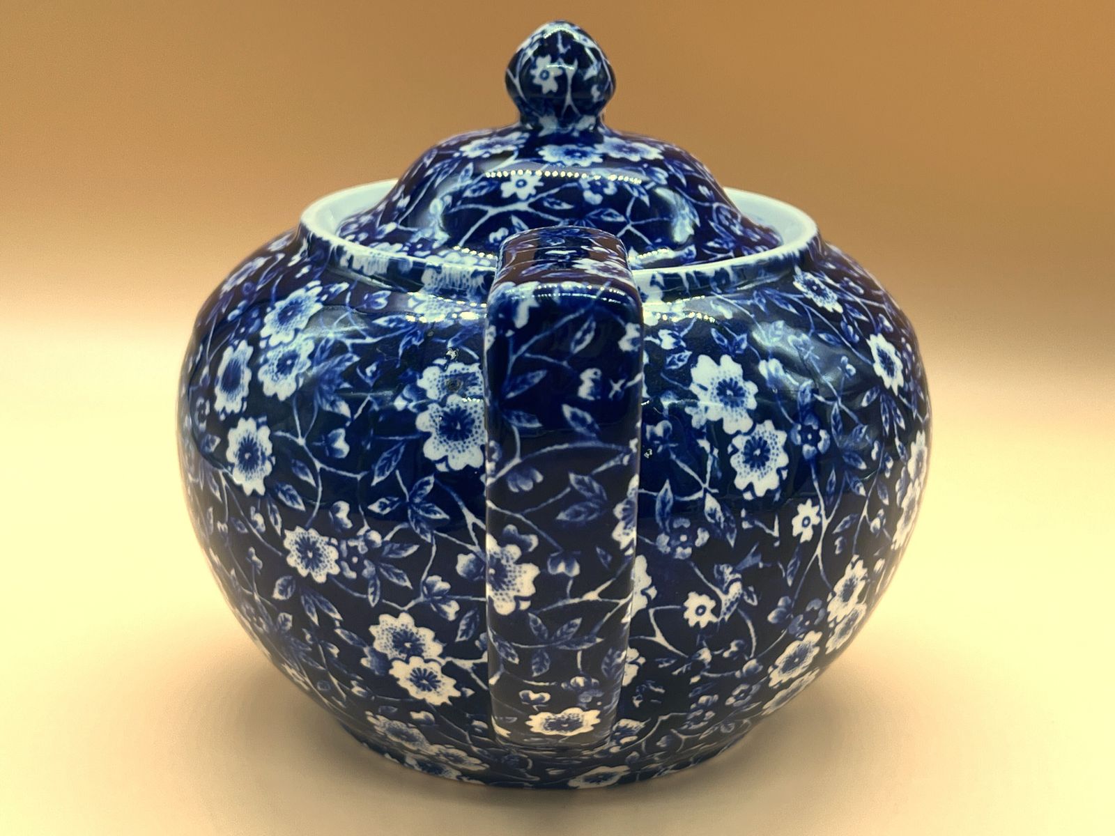 Vintage Burleigh Ware Pottery (B D & L) Calico Chintz Design 2 Pint Capacity Teapot. photo Home Decor