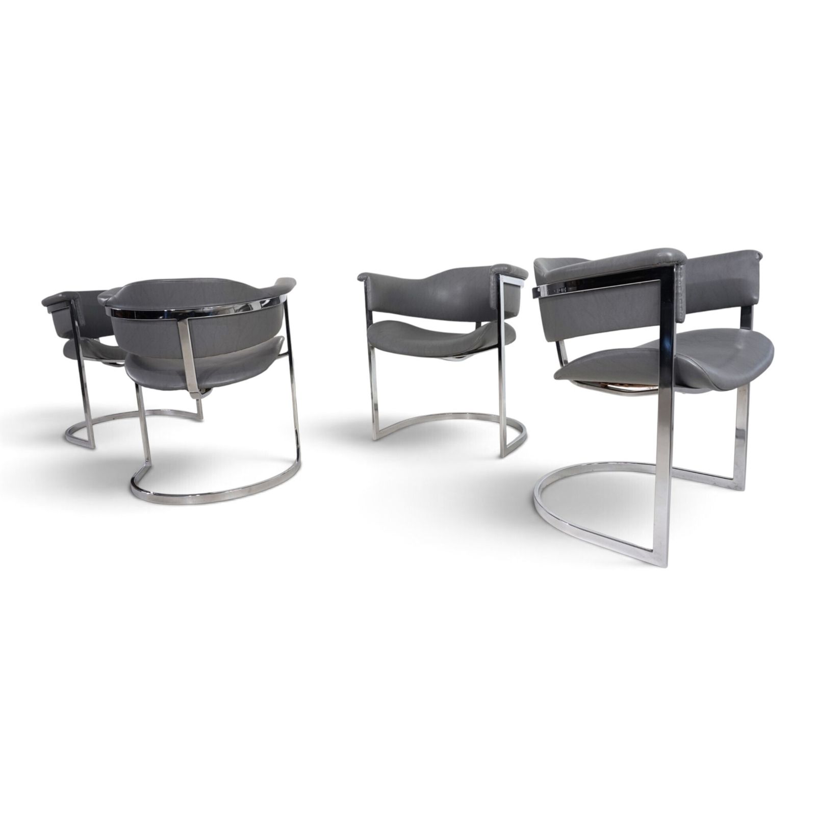 Set van 4 eetkamerstoelen van Vittorio Introini voor Mario Sabot, 1970