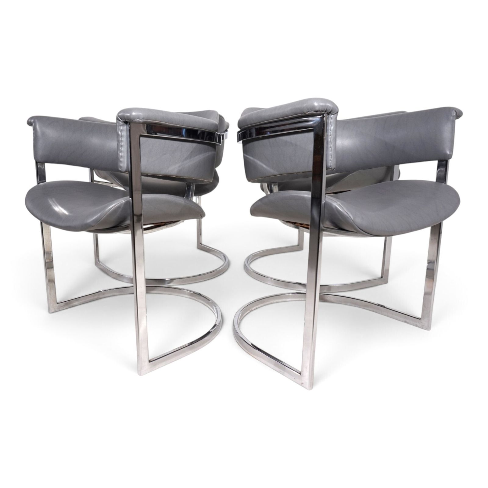 Set van 4 eetkamerstoelen van Vittorio Introini voor Mario Sabot, 1970 photo Meubels