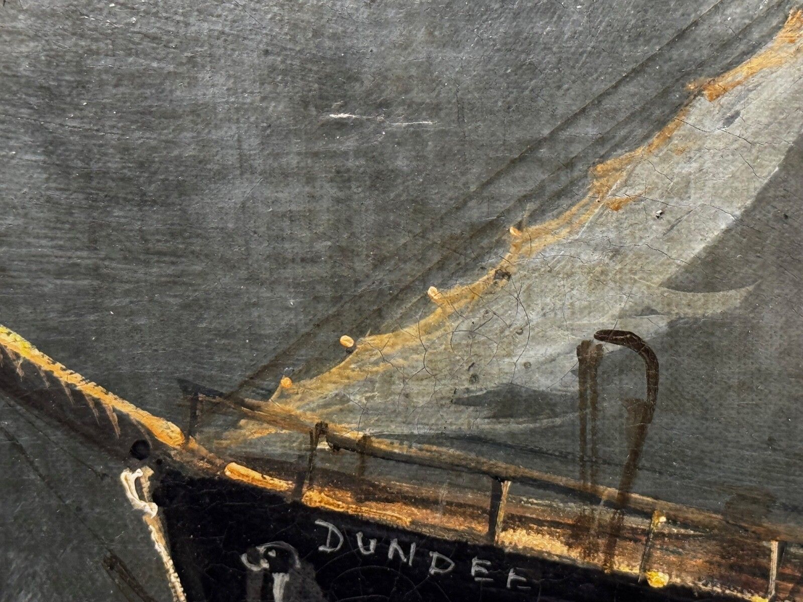 Groot Victoriaans maritiem olieschilderij William Broome Dundee Ship RNLI Rescue ca. 1890 photo 10000.0