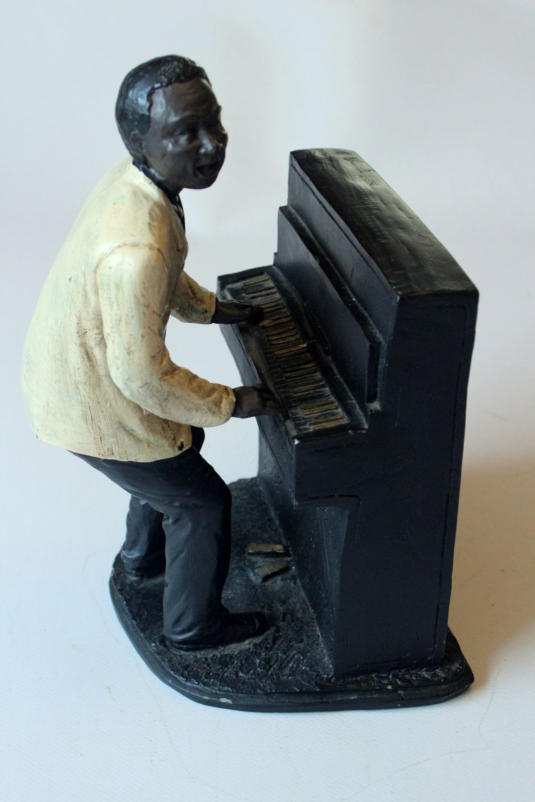 Jazz Band Pianist - Jazz Musician - Resin Sculptuur photo vinterior