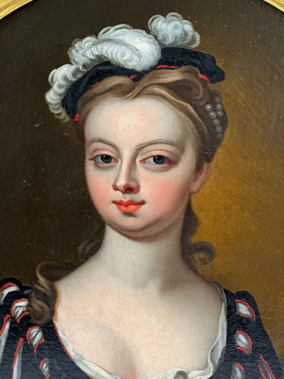 Belangrijk historisch 18e-eeuws olieverfportret Lady Lucy Montagu, Circle of John Vanderbank photo vinterior