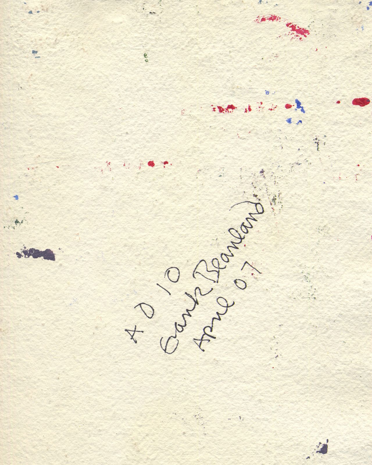Opvallend abstract schilderij van de Engelse kunstenaar Frank Beanland, 2007 photo vinterior