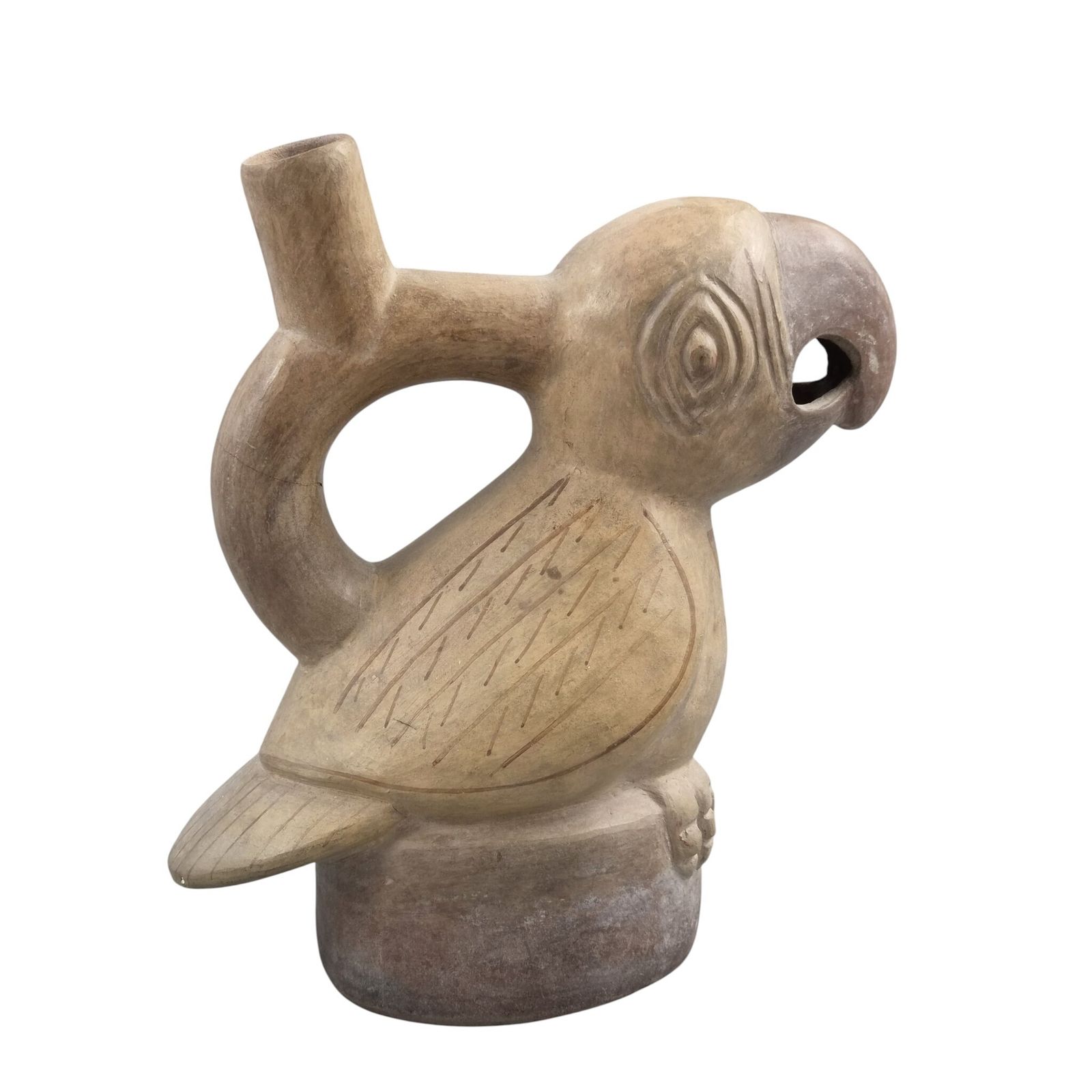 Genuine Ancient Pre Columbian Terracotta Ornithomorphic Artifact Over 2000 Years Old photo Art