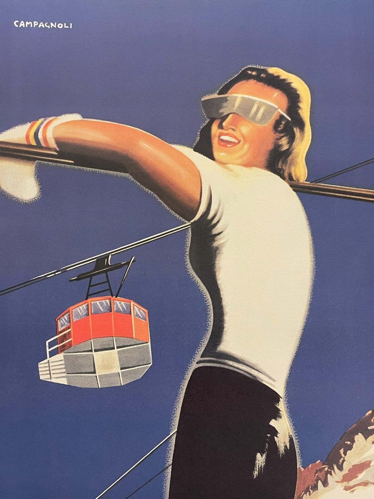 photo for sale Adalberto Campagnoli, ca. jaren 1970, Vercelli, vintage poster, ca. 97,5 x 62 cm