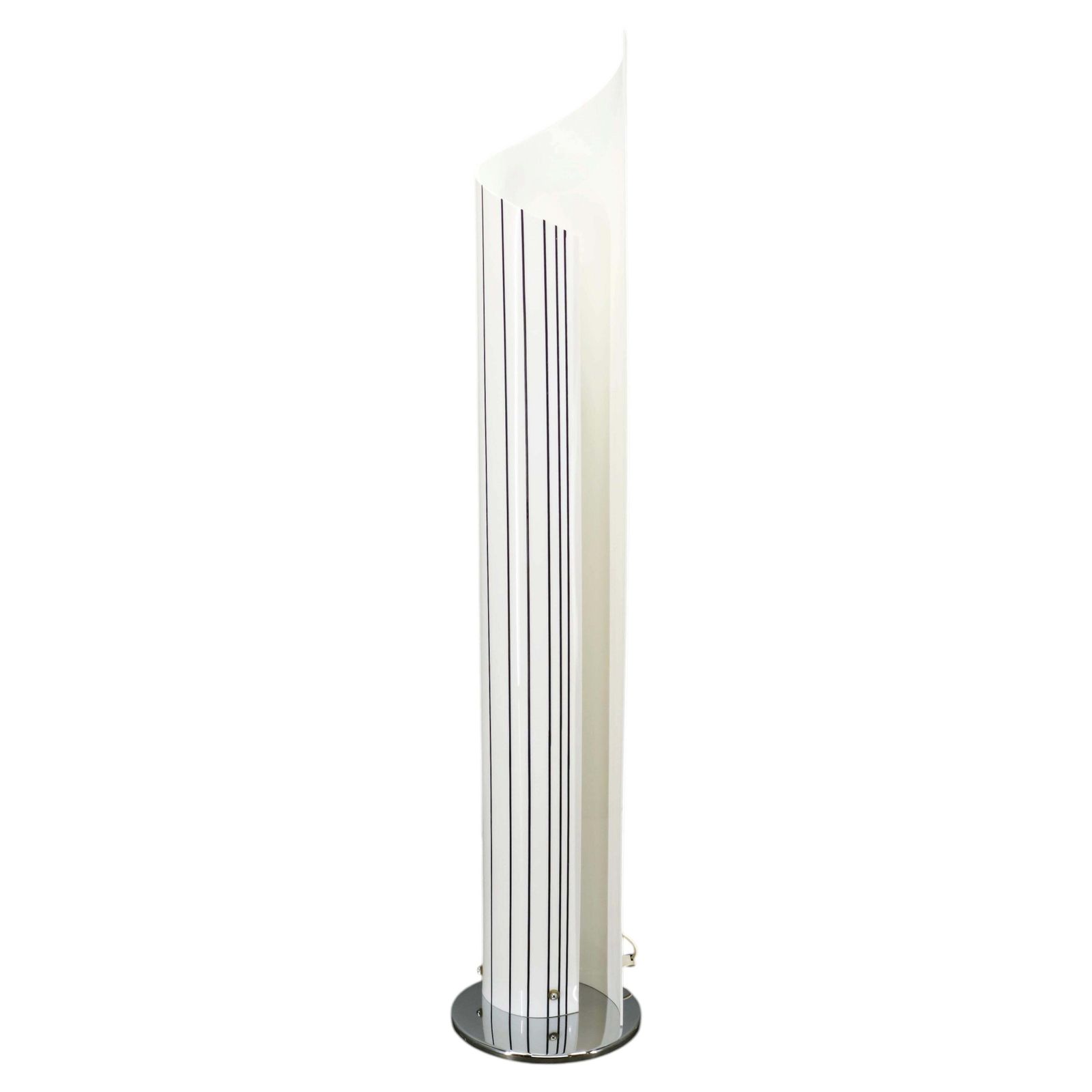 Lampadaire sculptural italien postmoderne Space Age en acrylique opaline, années 1980