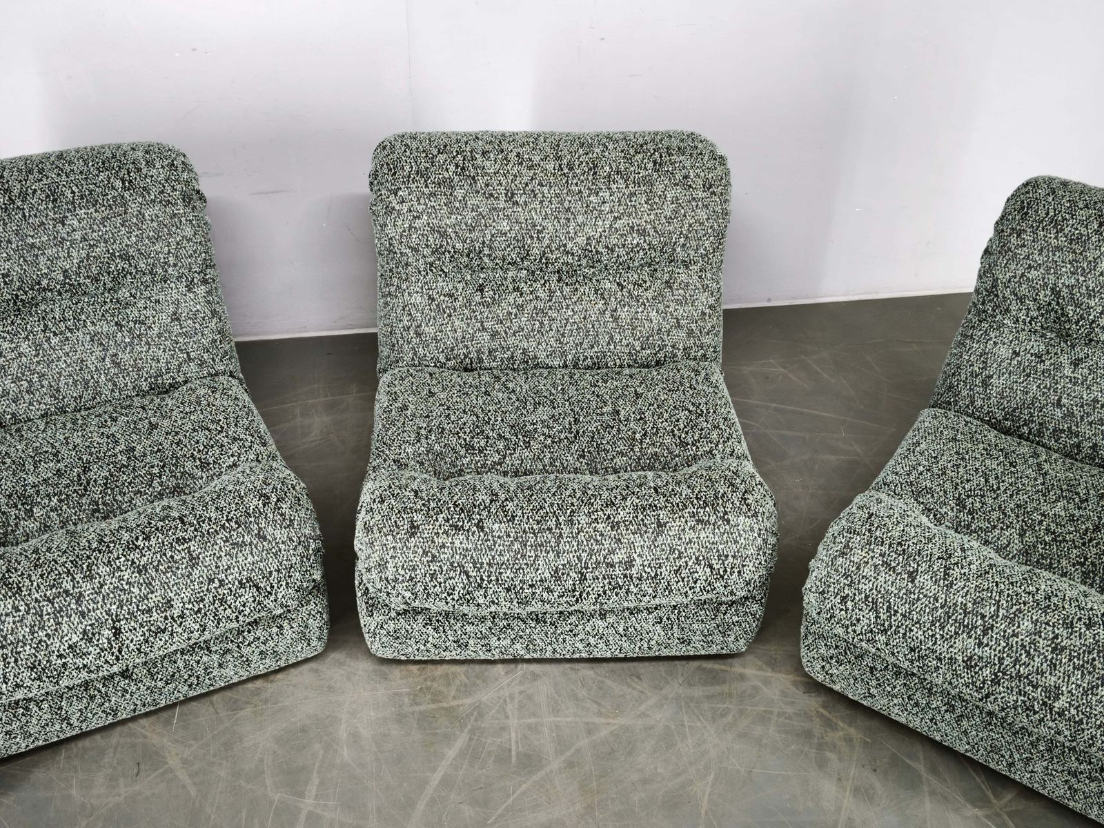photo furniture 1970s Czechoslovak Space Age Four Piece Sculptural Modular Sofa