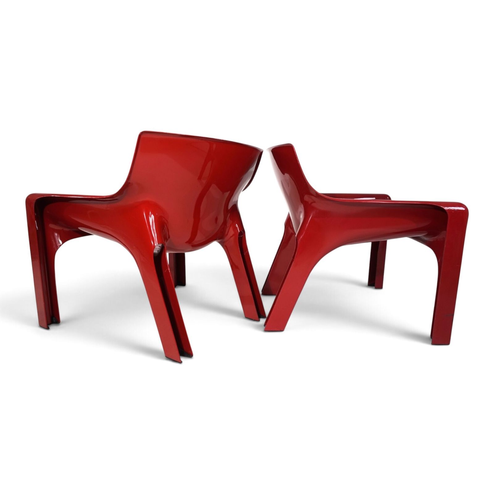 Vico Magistretti Vicario Set Of 2 Lounge Chairs For Artemide, 1970