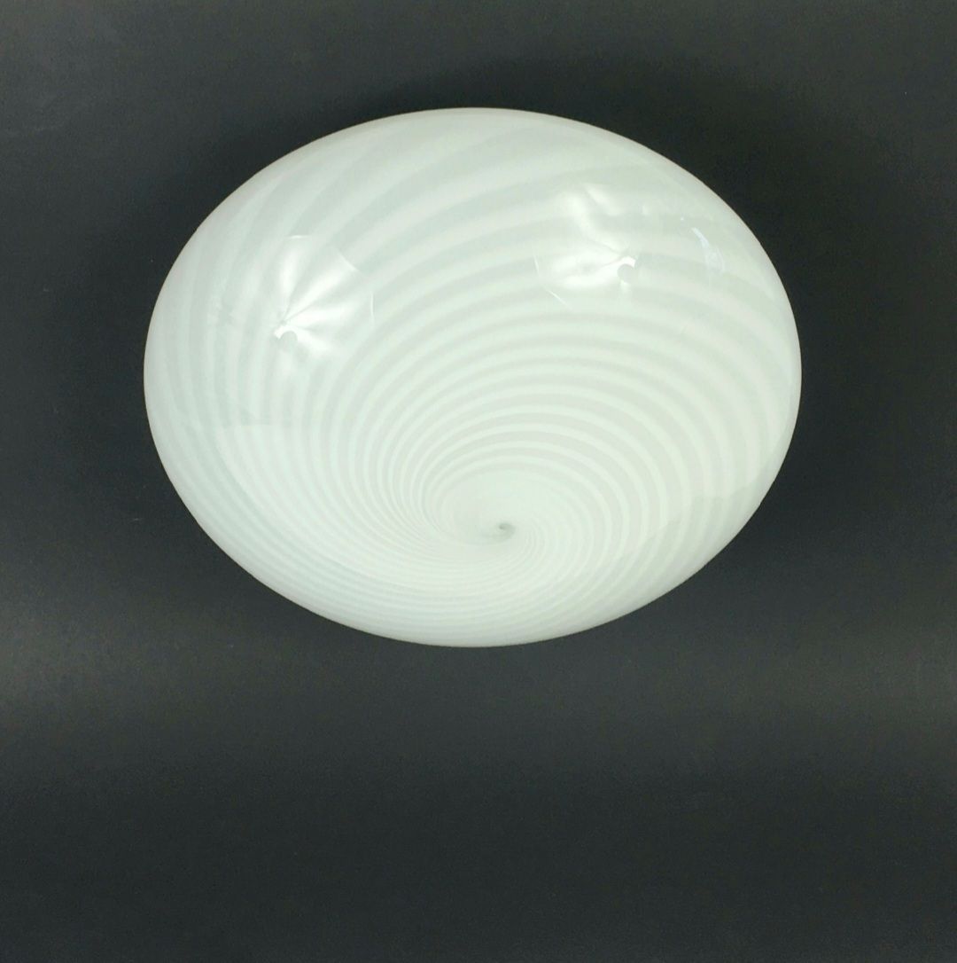 Plafonnier en verre de Murano à tourbillon, Italie, années 1970 photo furniture
