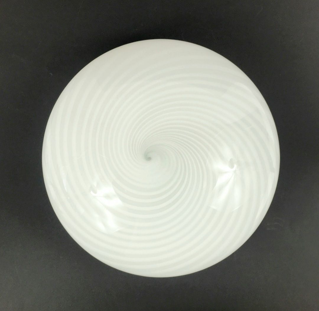 X.L. Murano Glass Swirl Ceiling Light, Italië jaren 1970 photo for sale