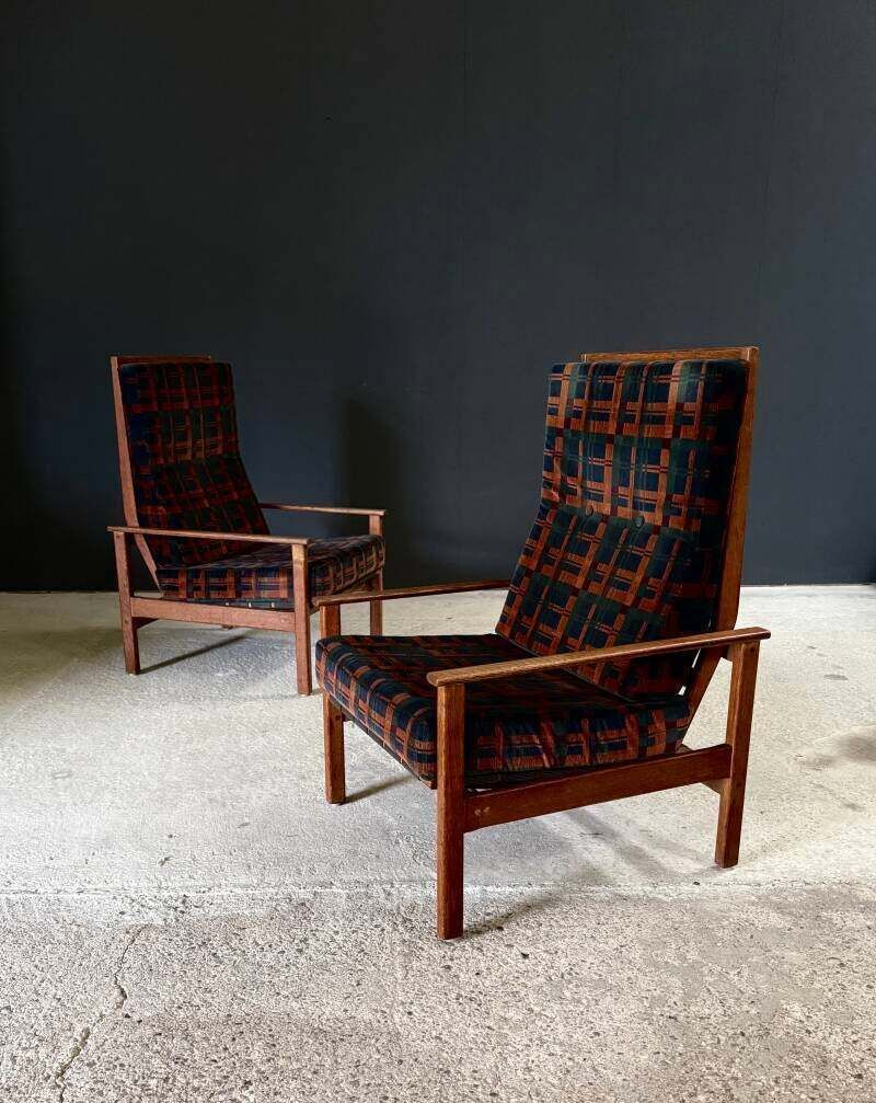 photo for sale Midcentury Design Ebeniste verstelbare loungefauteuil set, jaren 1960, België