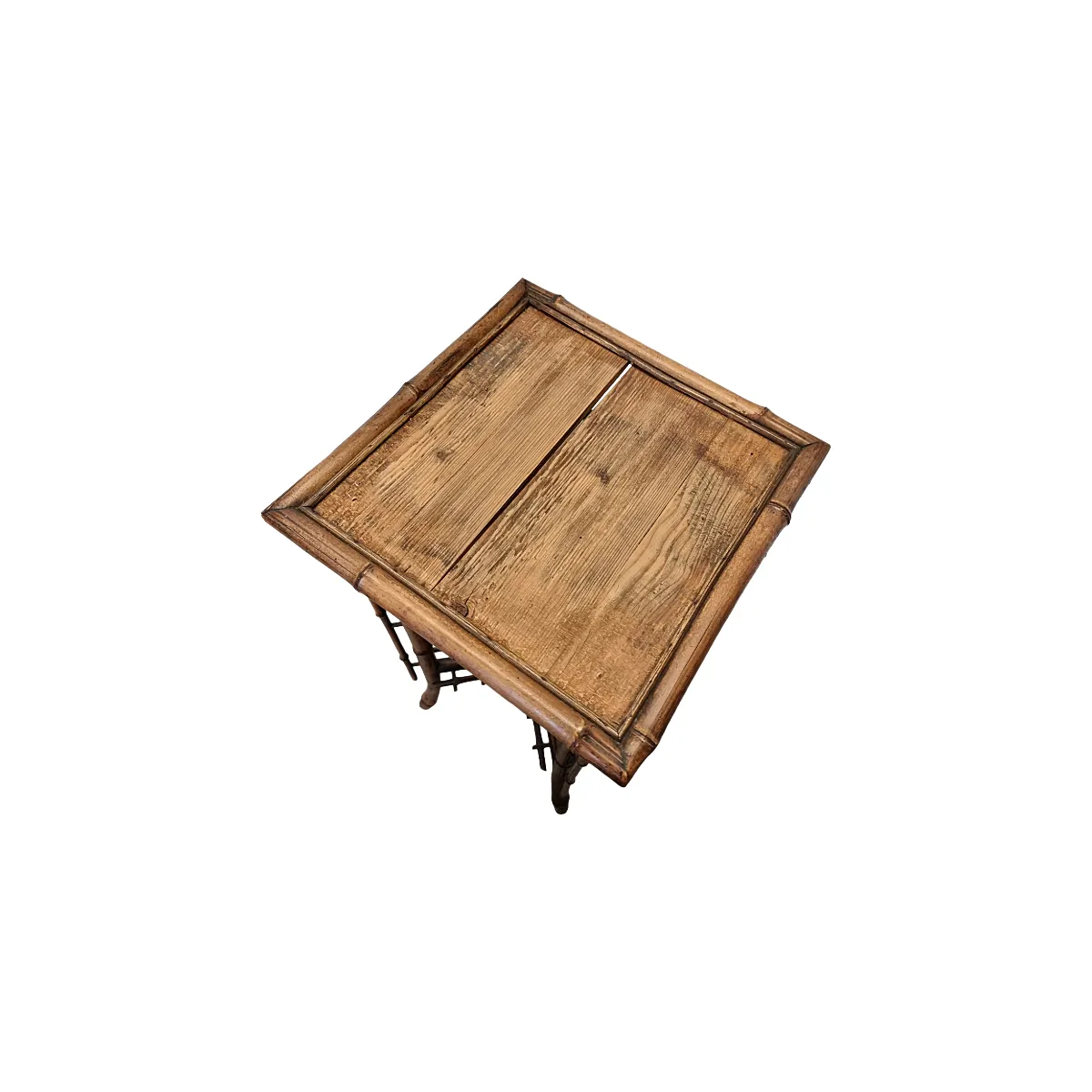 French Bamboo Art Nouveau Plant Table, Late 1800s photo furniture