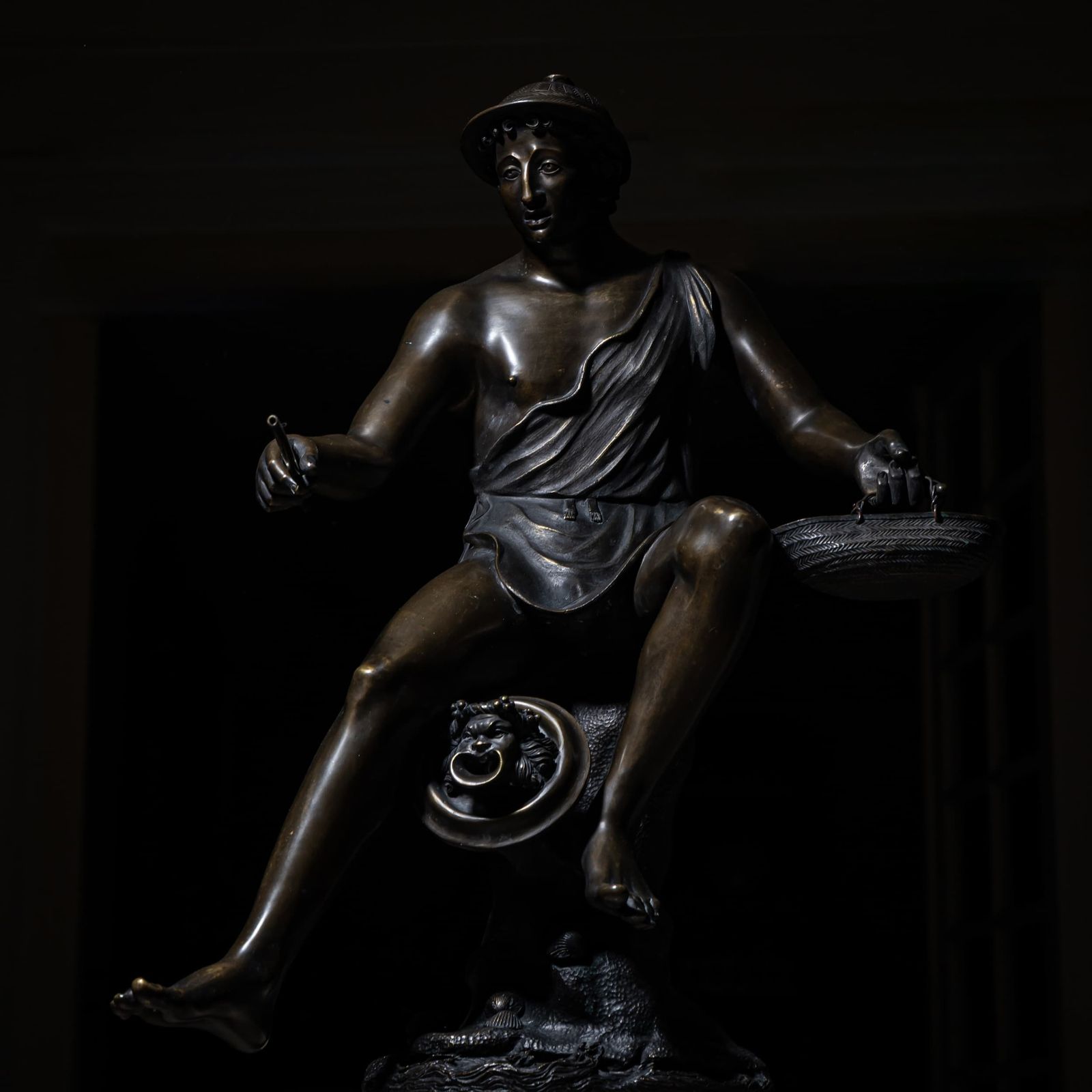 Brons van de Visser van Pompeii, Sig. Sabatino, Italië 1882