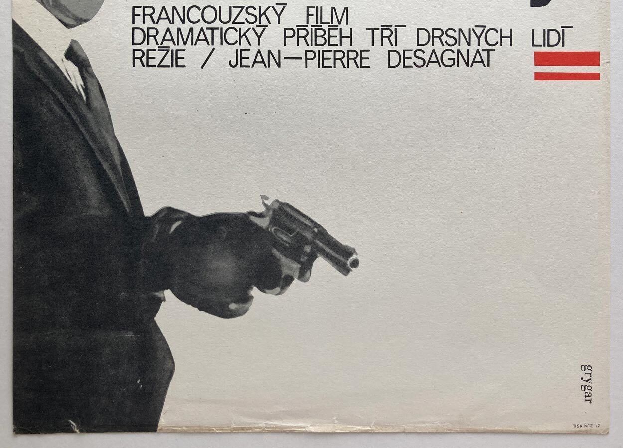 Filmaffiche, The Strangers, Milan Grygar, 1970, Vintage Tsjechisch Design photo for sale