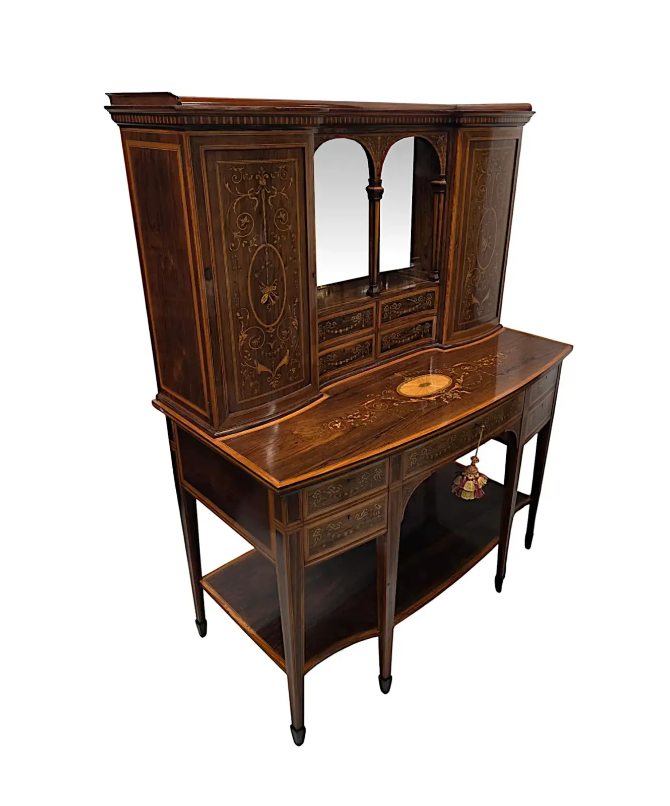 A Very Rare Edwardian Inlaid Cabinet Attributed To London Maker 'Edward And Roberts' photo furniture