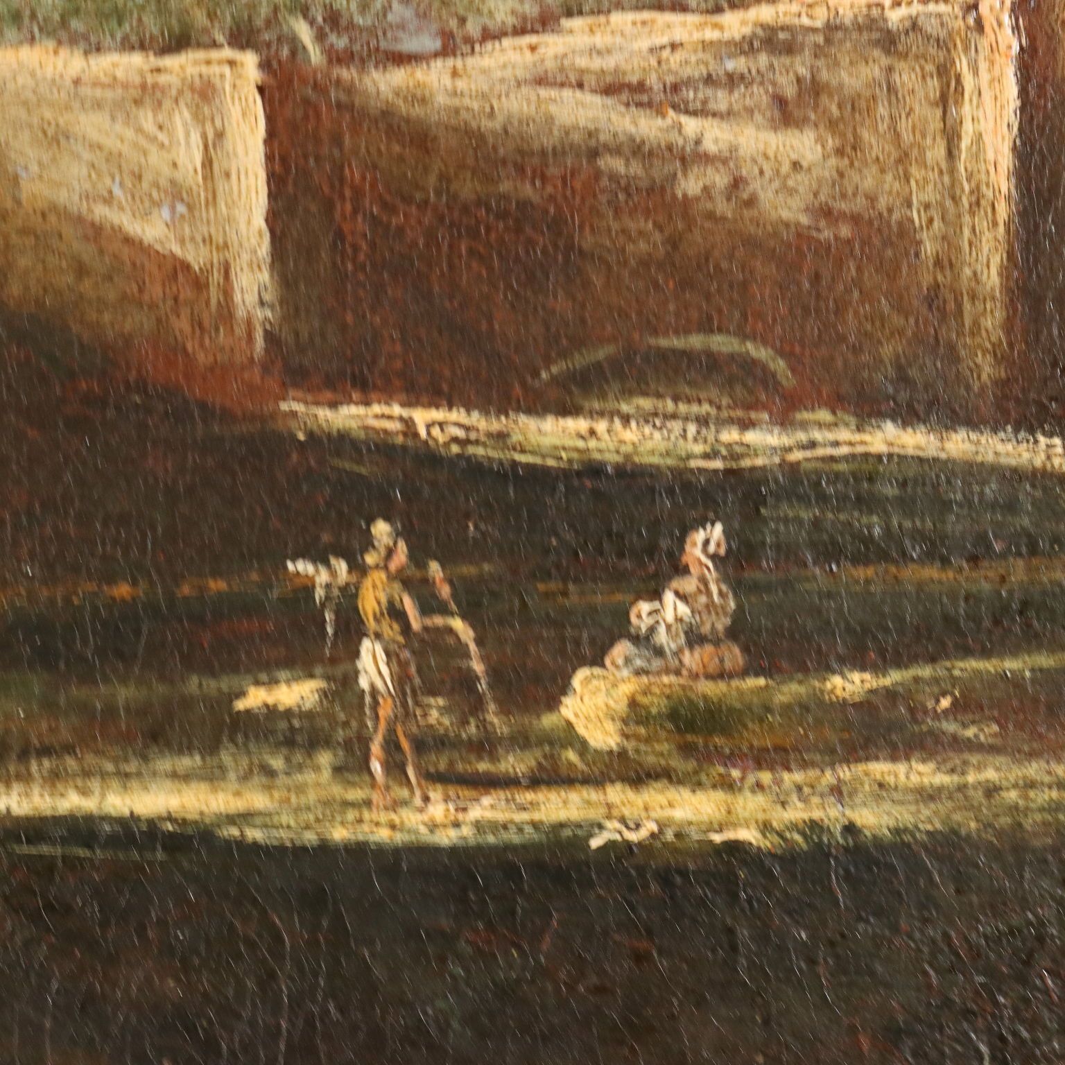 Tableau ancien attribué à A. Peruzzini, huile sur toile, Italie, XVIIIe siècle photo buy