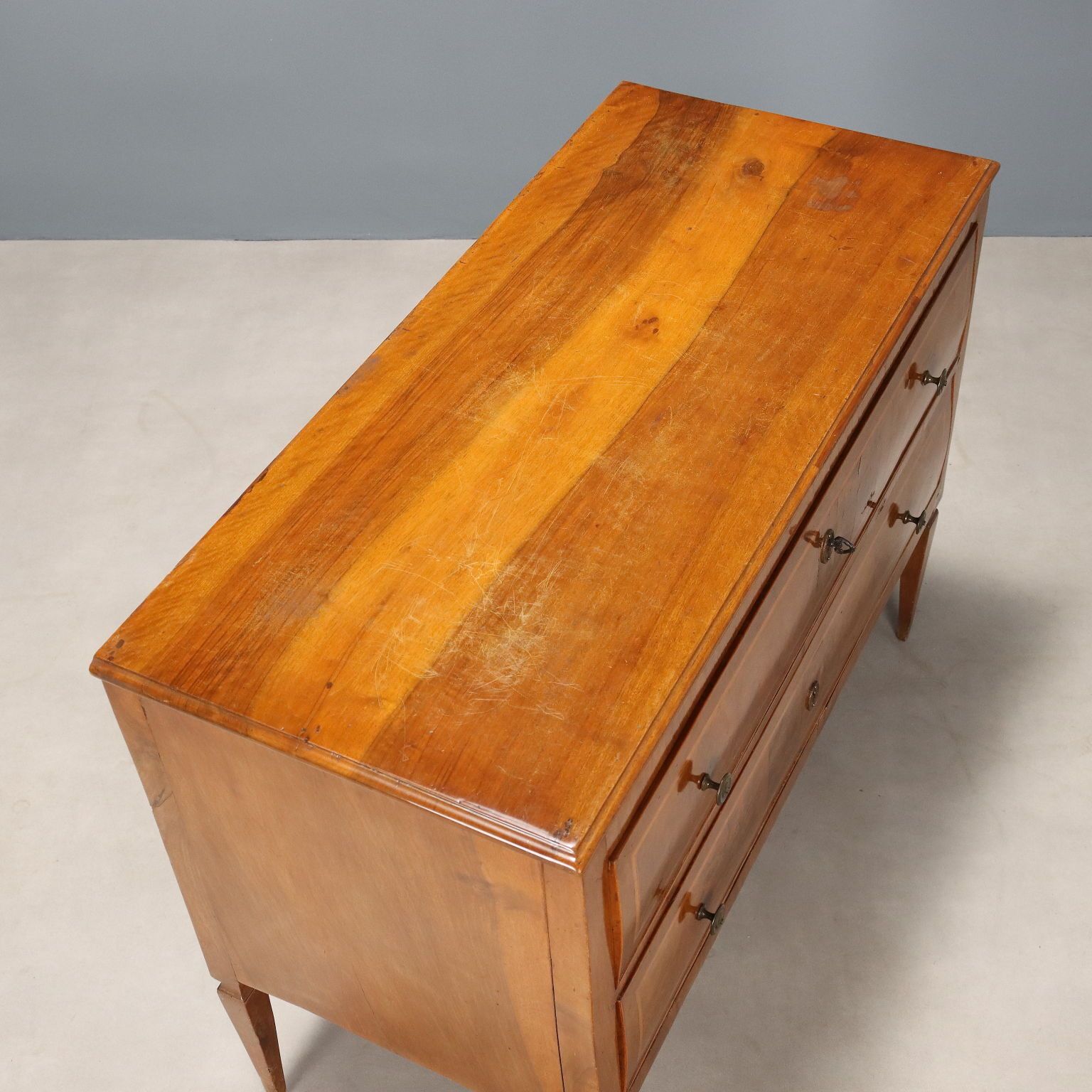 Chest Of Drawers Neoclassical Mahogany Italy XVIII Century photo vintage