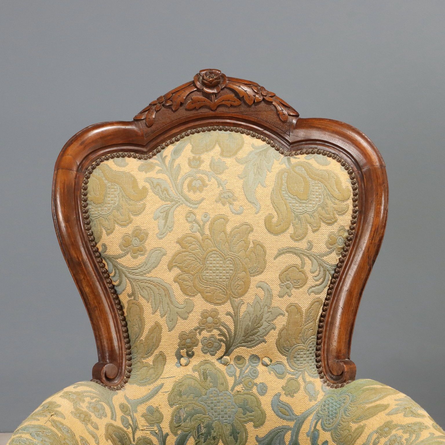 Luigi Filippo fauteuils in walnoot photo for sale
