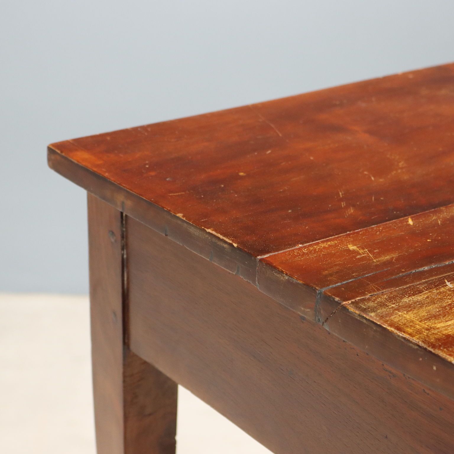 Schrijftafel Directoire Walnoot Lade Italië XVIII XIX Eeuw photo 980.0