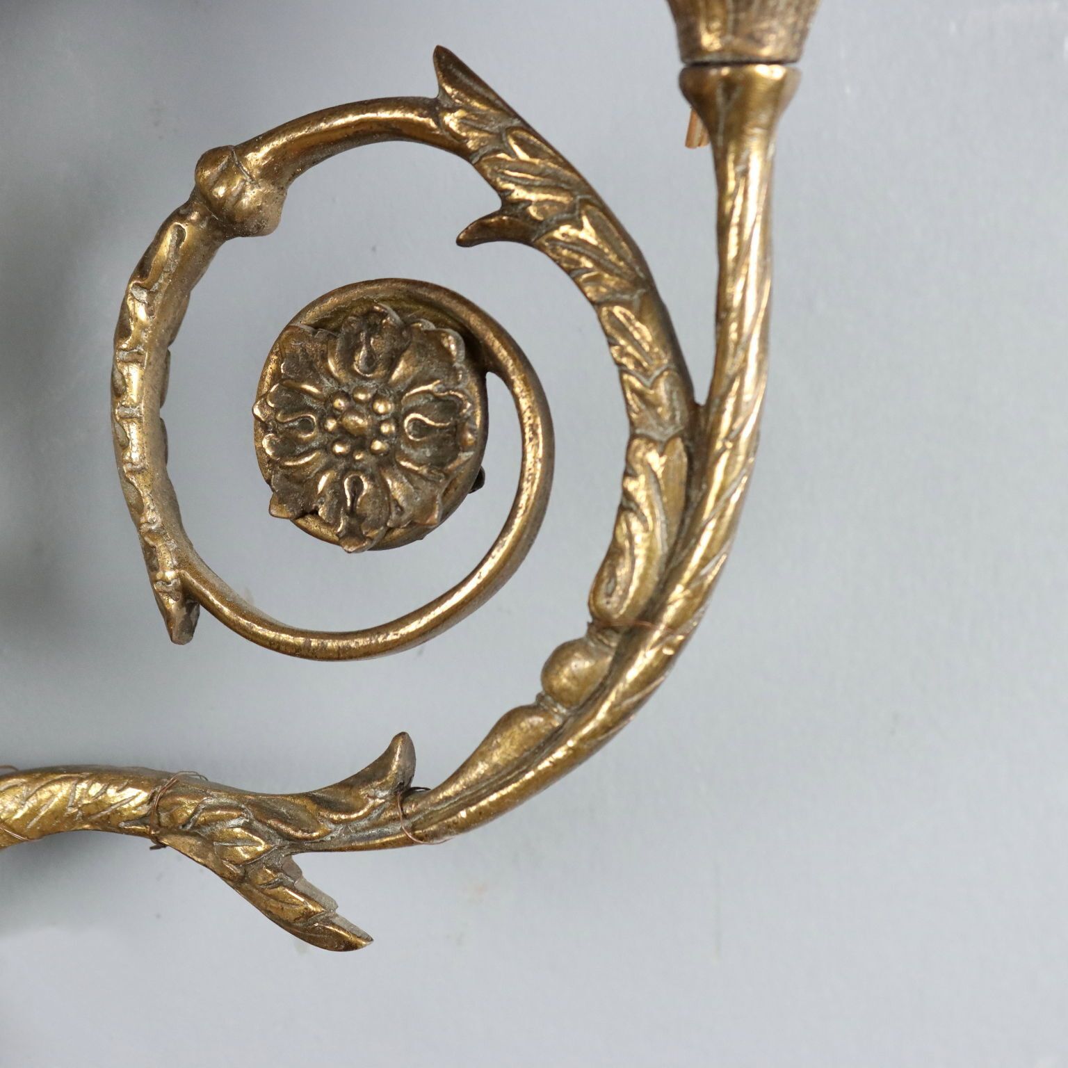 Wall Lamps Neoclassical Style Gilded Bronze XX Century photo Lighting