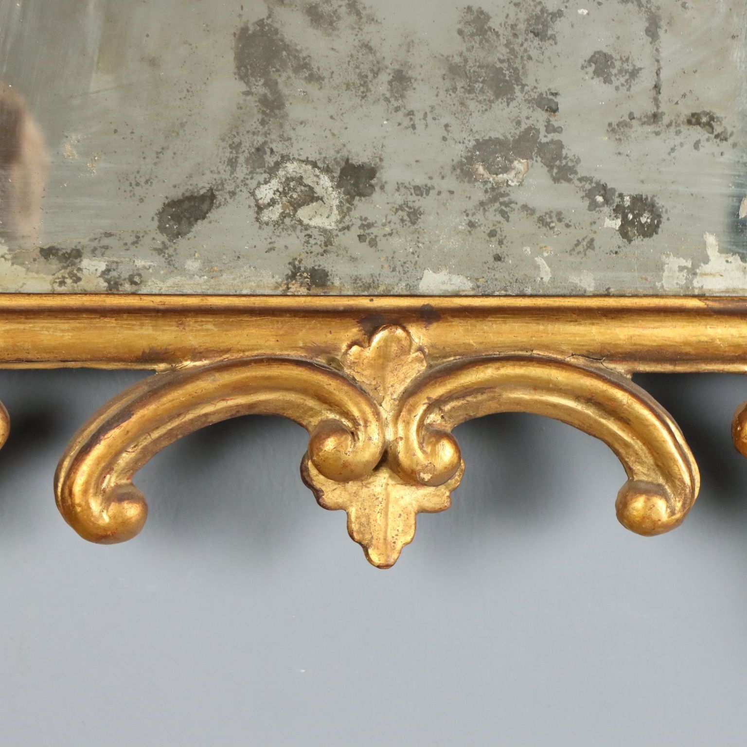 photo for sale Antieke Spiegel Verguld Hout Glas Italië 19e Eeuw