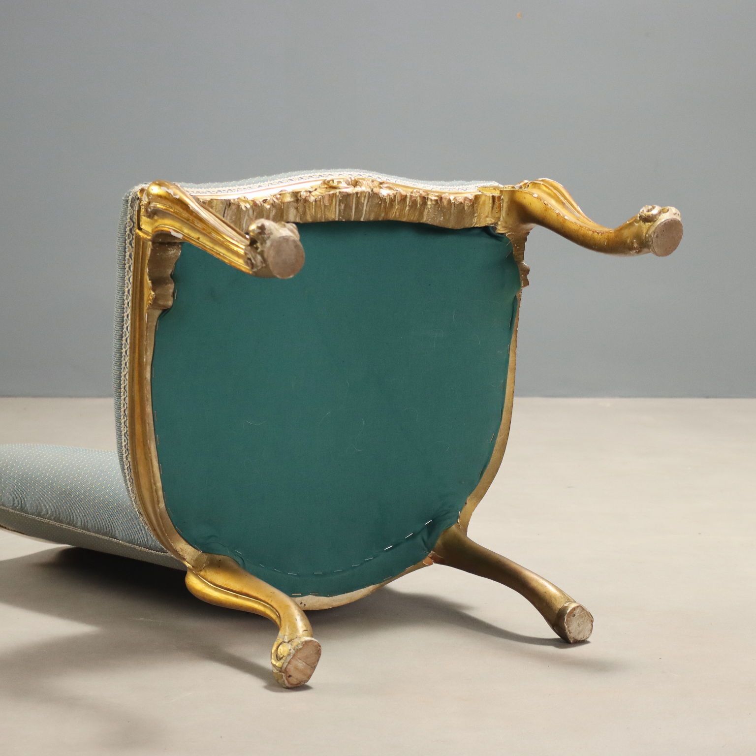 Stoelen Barokke Stijl Gesneden Hout Italië XX Eeuw photo vintage