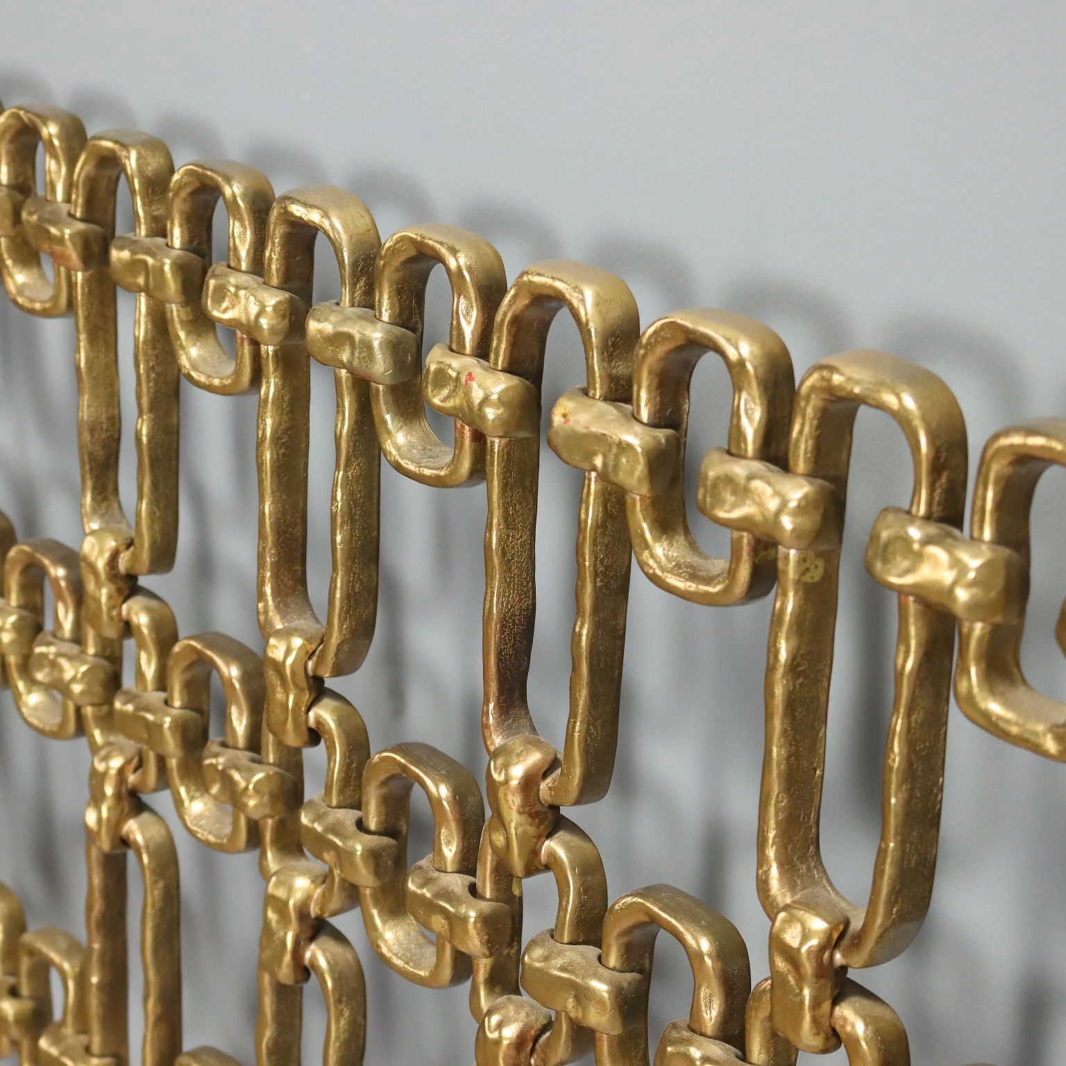 Vintage Headboard Brass Design Italy 1960s 1970s photo 640.0