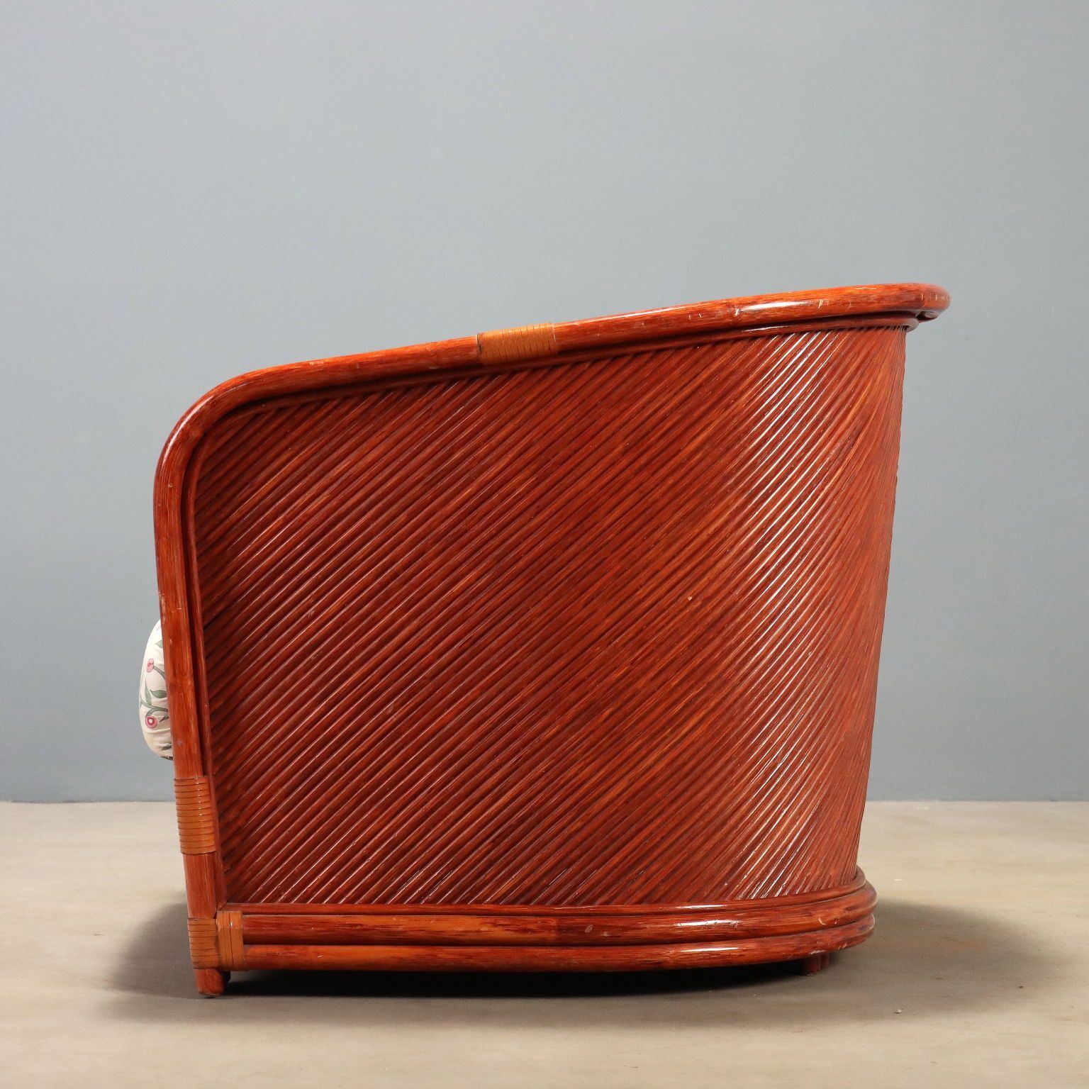 photo for sale Vintage fauteuil Maugrion, rotan en bamboe, Italië ca. jaren 1980