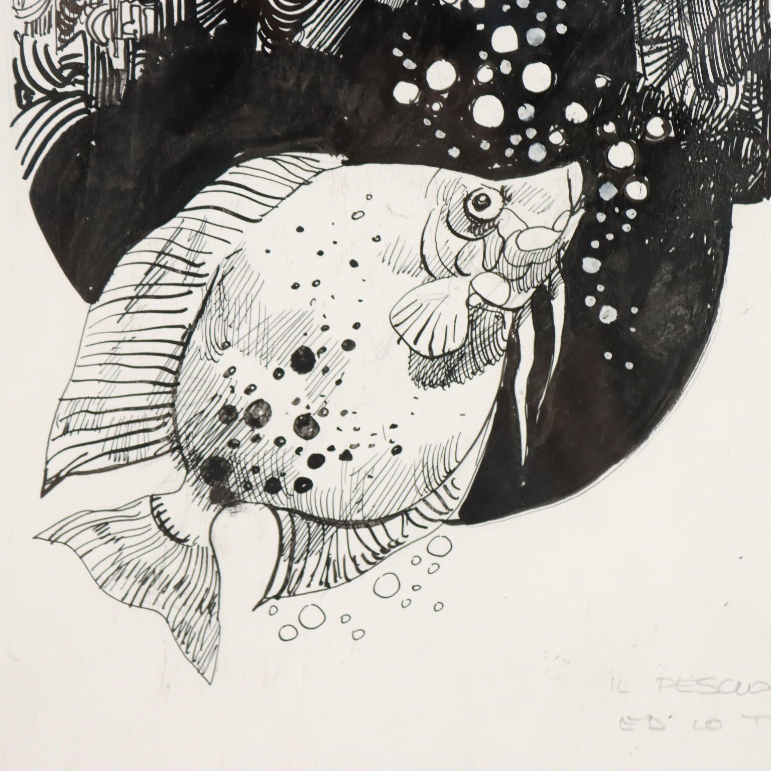 Tekening van Sergio Toppi photo buy