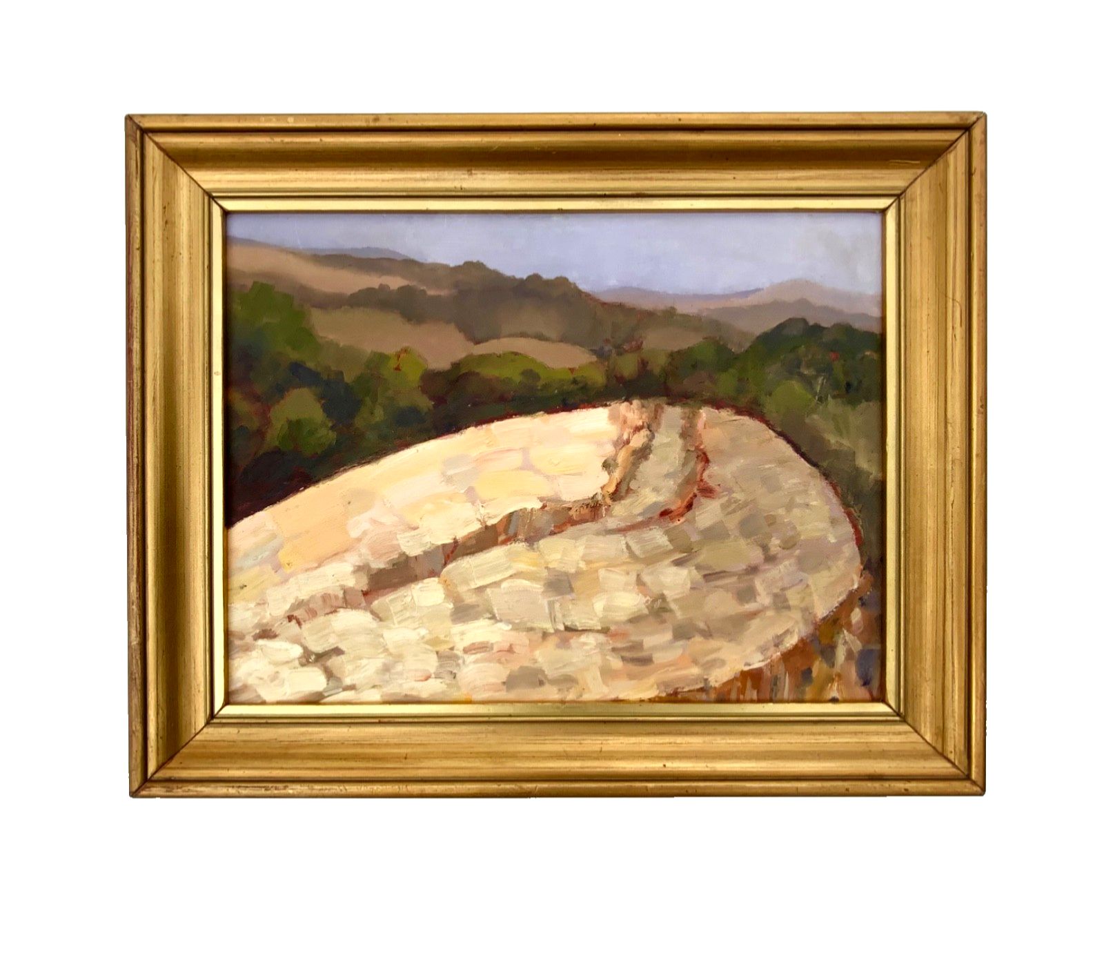 Vintage Olieverfschilderij Landschap Yorkshire, Gesigneerd Door R.Grinberg, jaren 2000