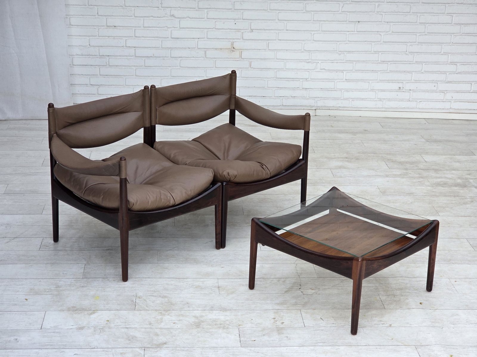 1970s, Danish Design By Kristian Vedel, Modular Sofa, Model Modus. photo furniture