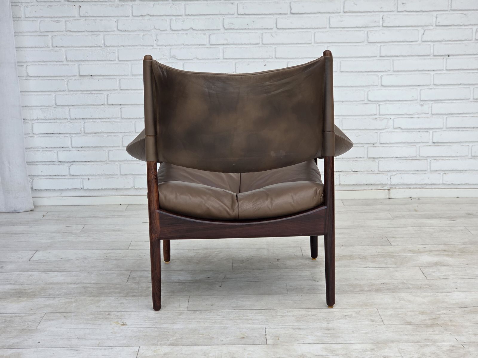 1630.0 1970s, Danish Design By Kristian Vedel, Highback Armchair Model "Modus". photo