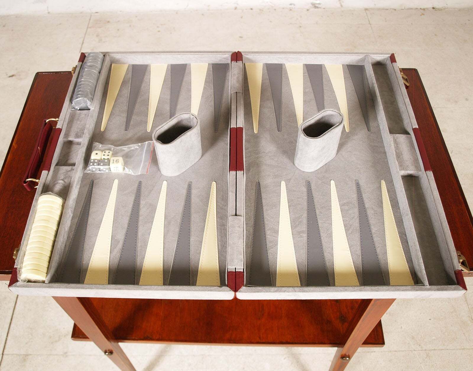 Elegant Vintage Viennaline Backgammon Presentation Game Set — Circa 2000 photo Home Decor