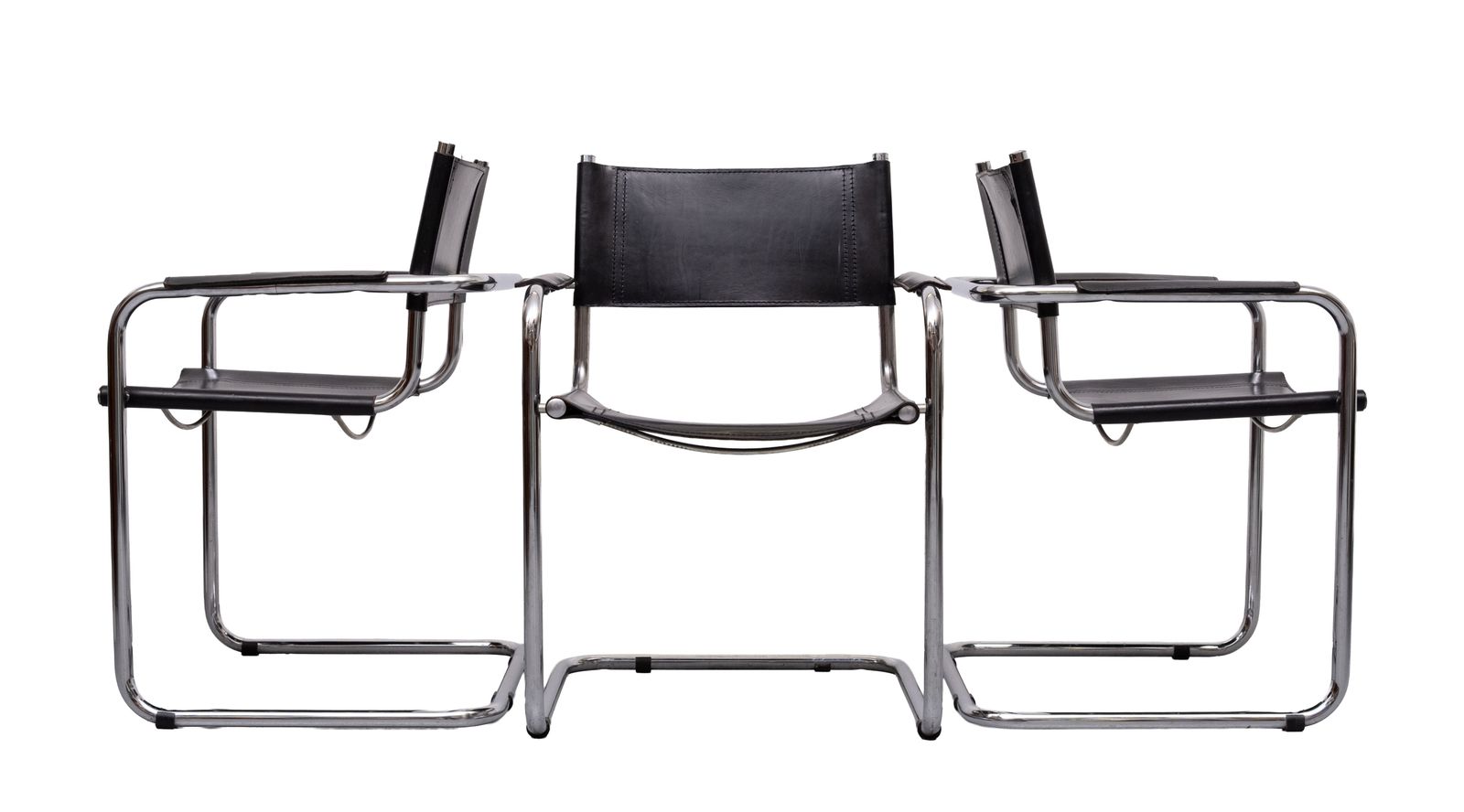 Set van 4 S34 fauteuils, ontworpen door Mart Stam, geproduceerd in Italië, ca. jaren 1970